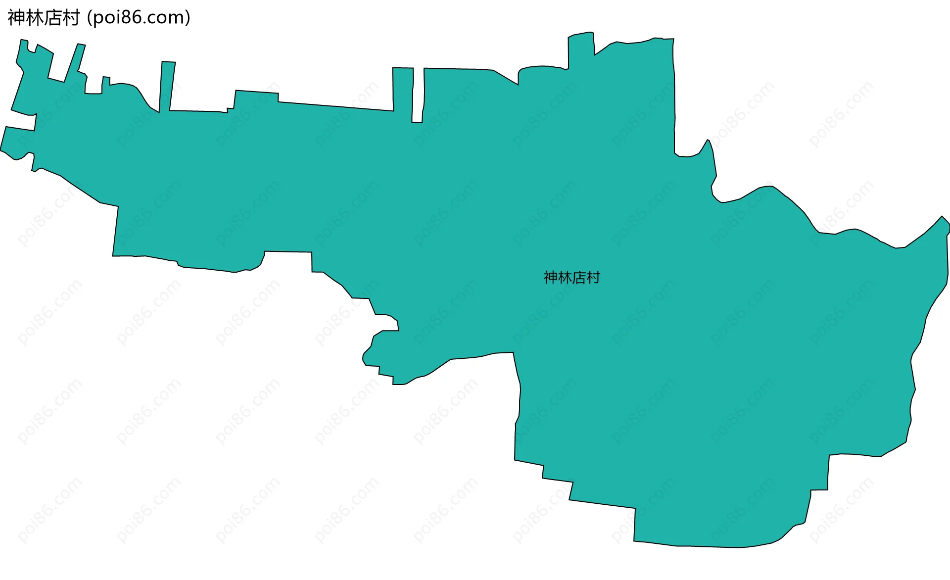 神林店村边界地图