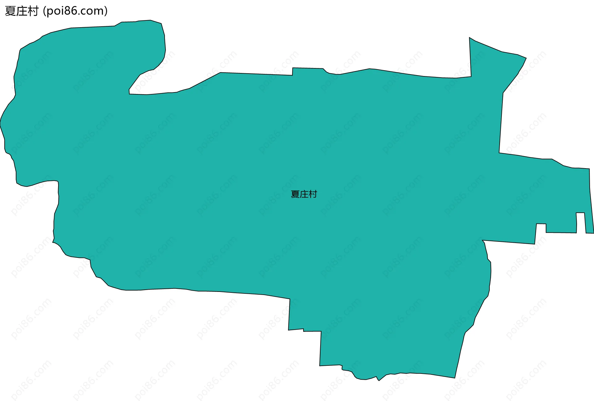 夏庄村边界地图