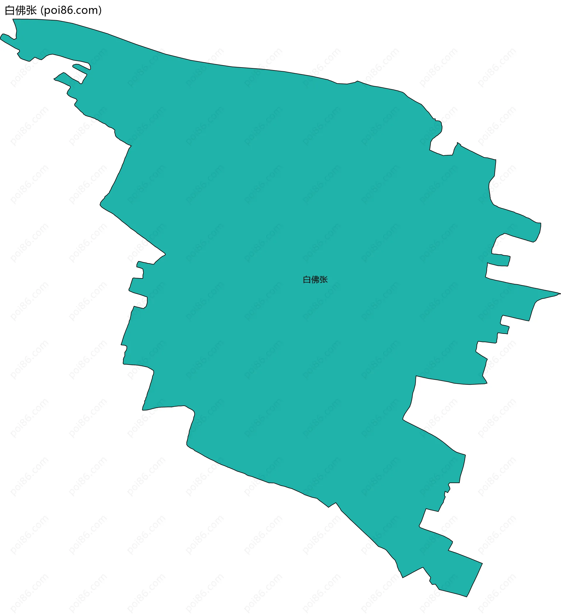 白佛张边界地图