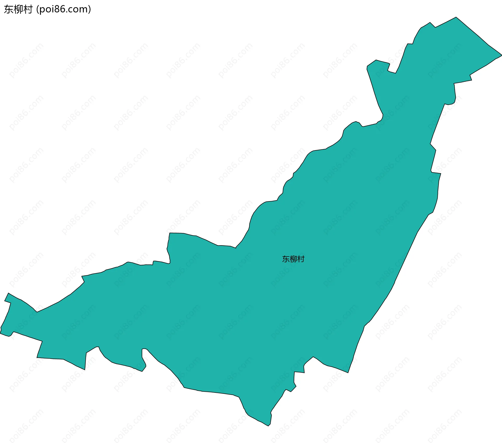 东柳村边界地图