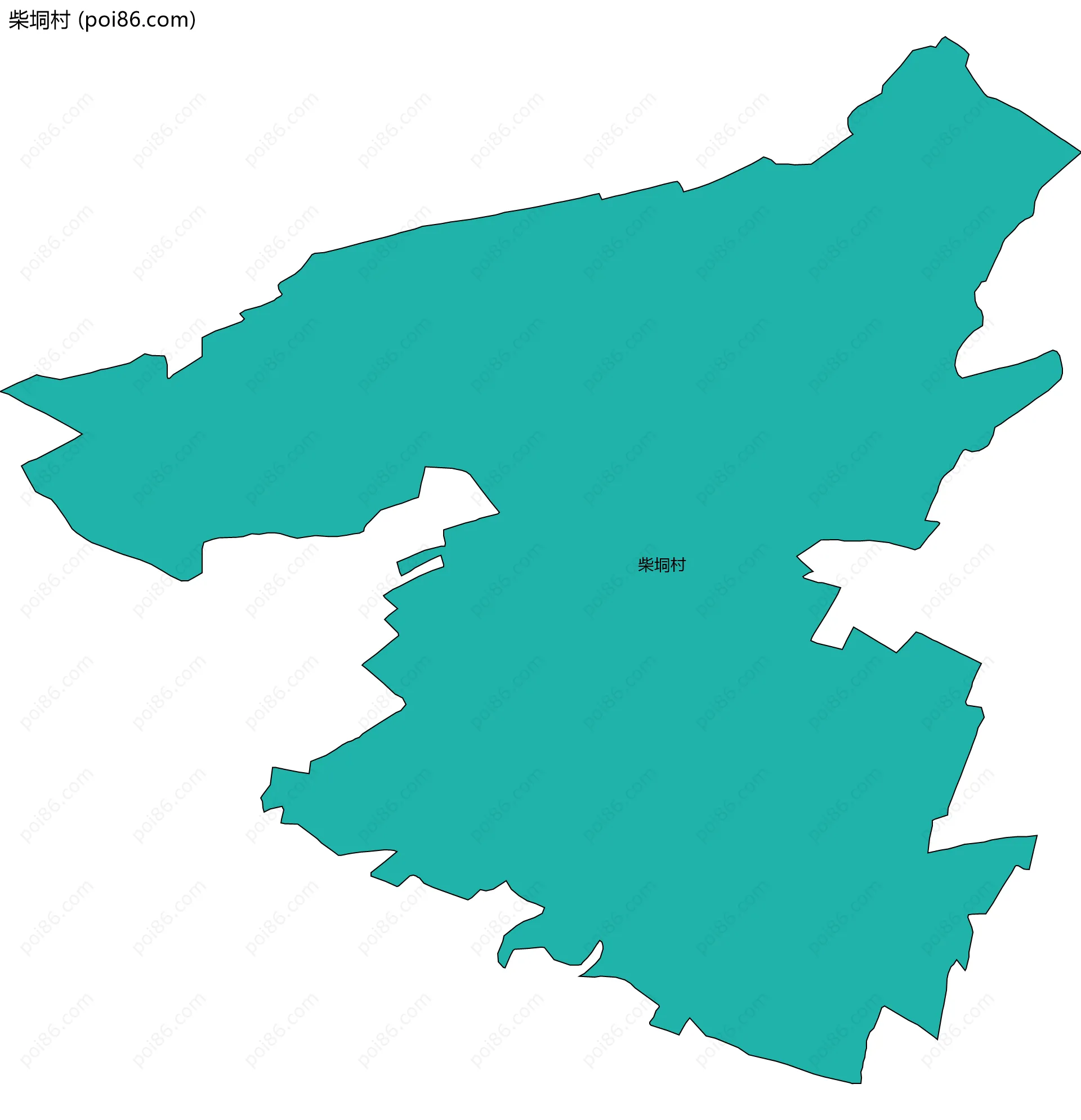 柴垌村边界地图