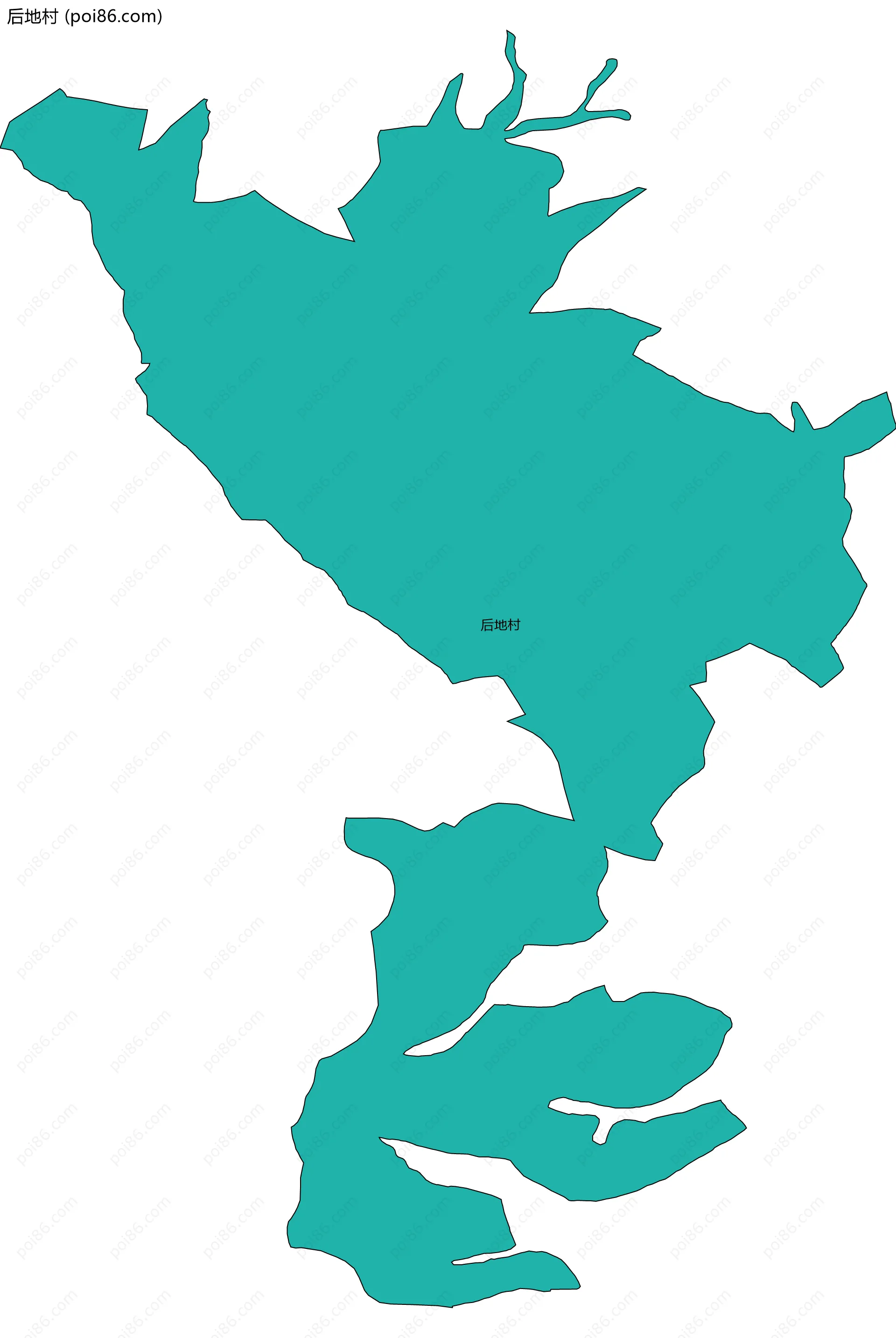 后地村边界地图