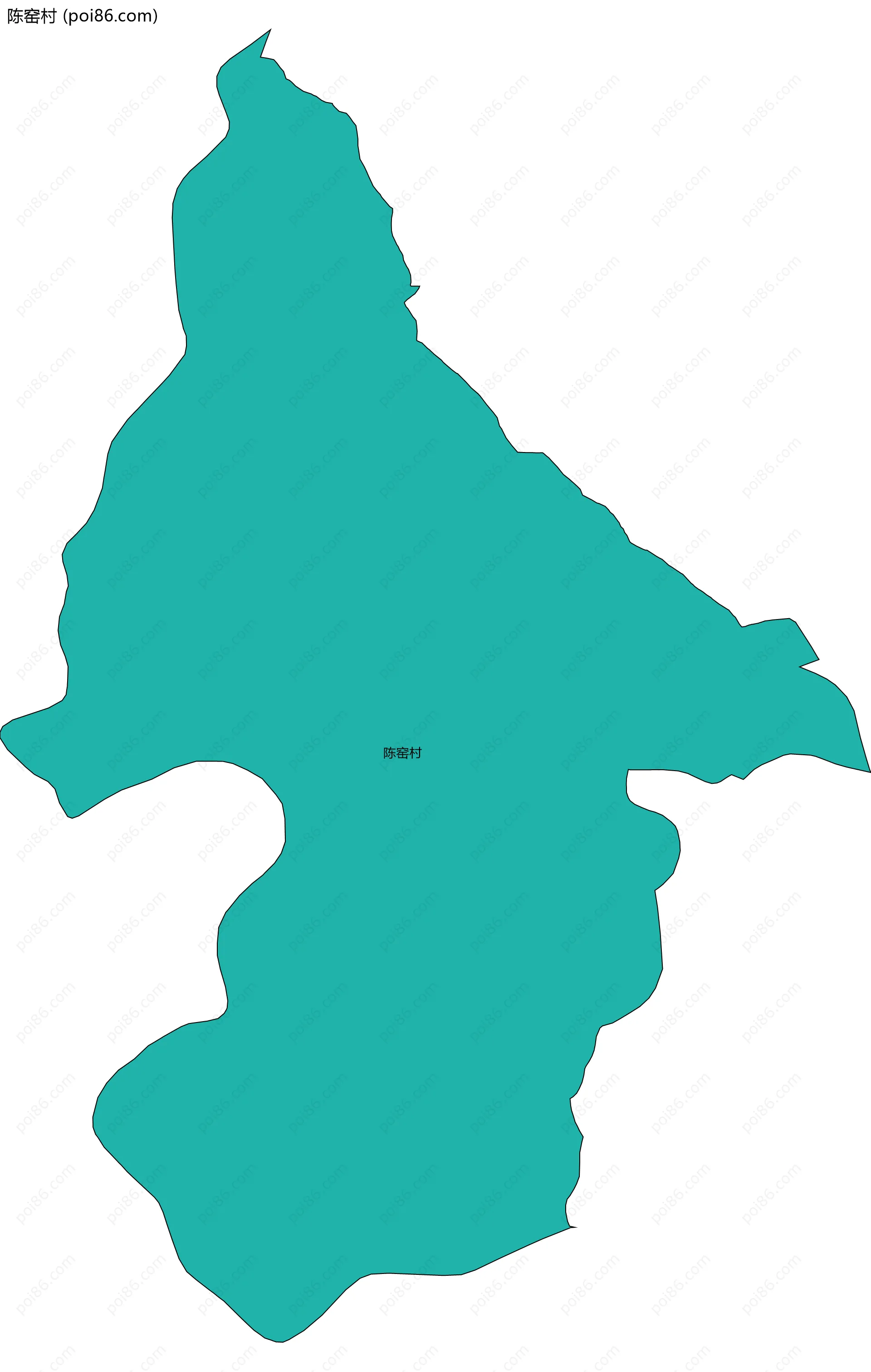 陈窑村边界地图