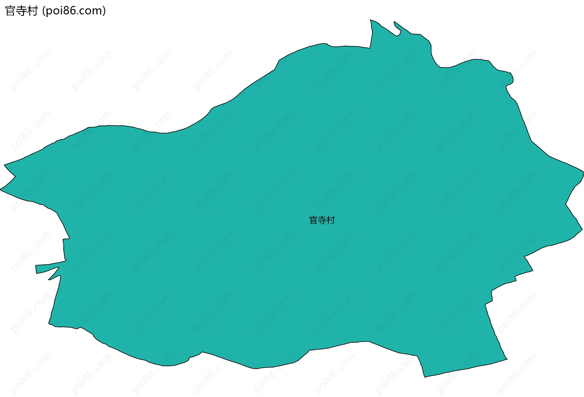 官寺村边界地图