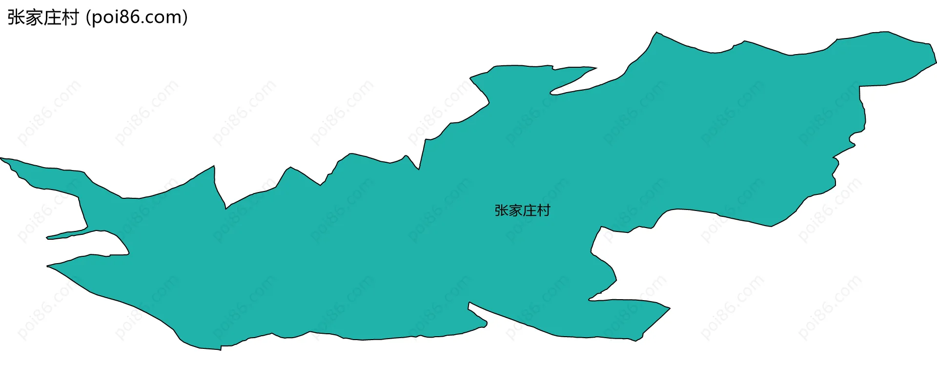 张家庄村边界地图