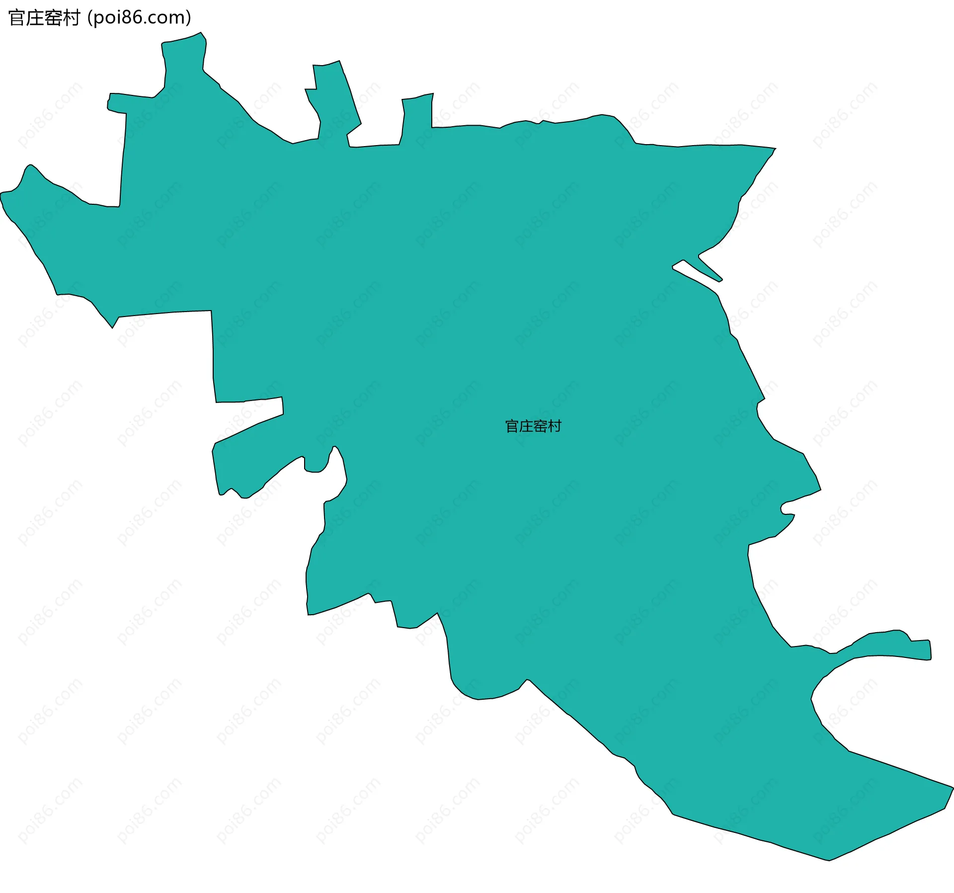 官庄窑村边界地图