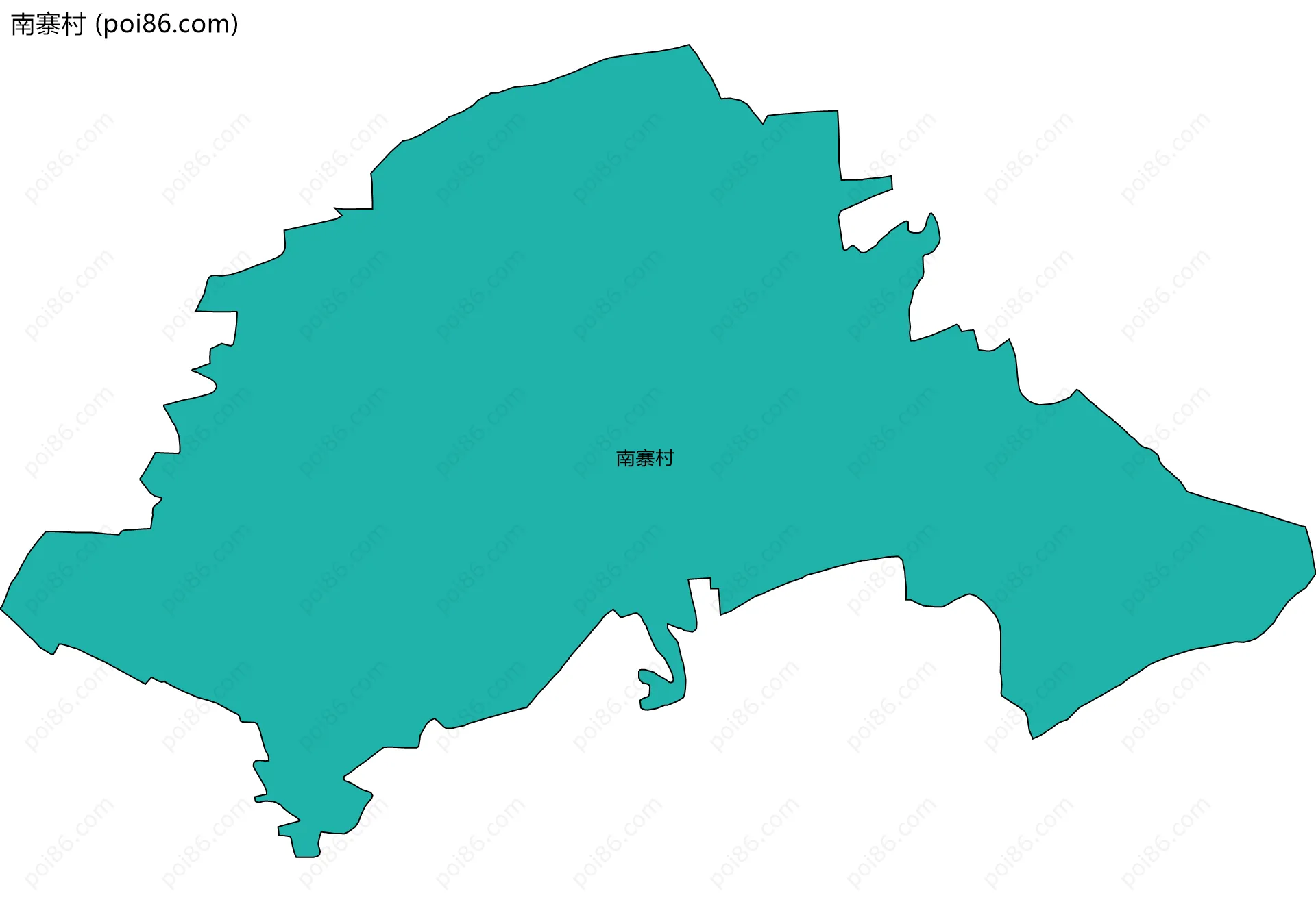 南寨村边界地图