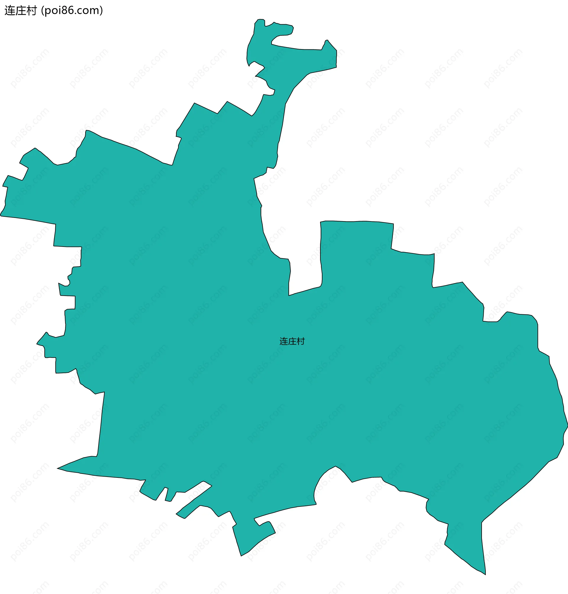 连庄村边界地图