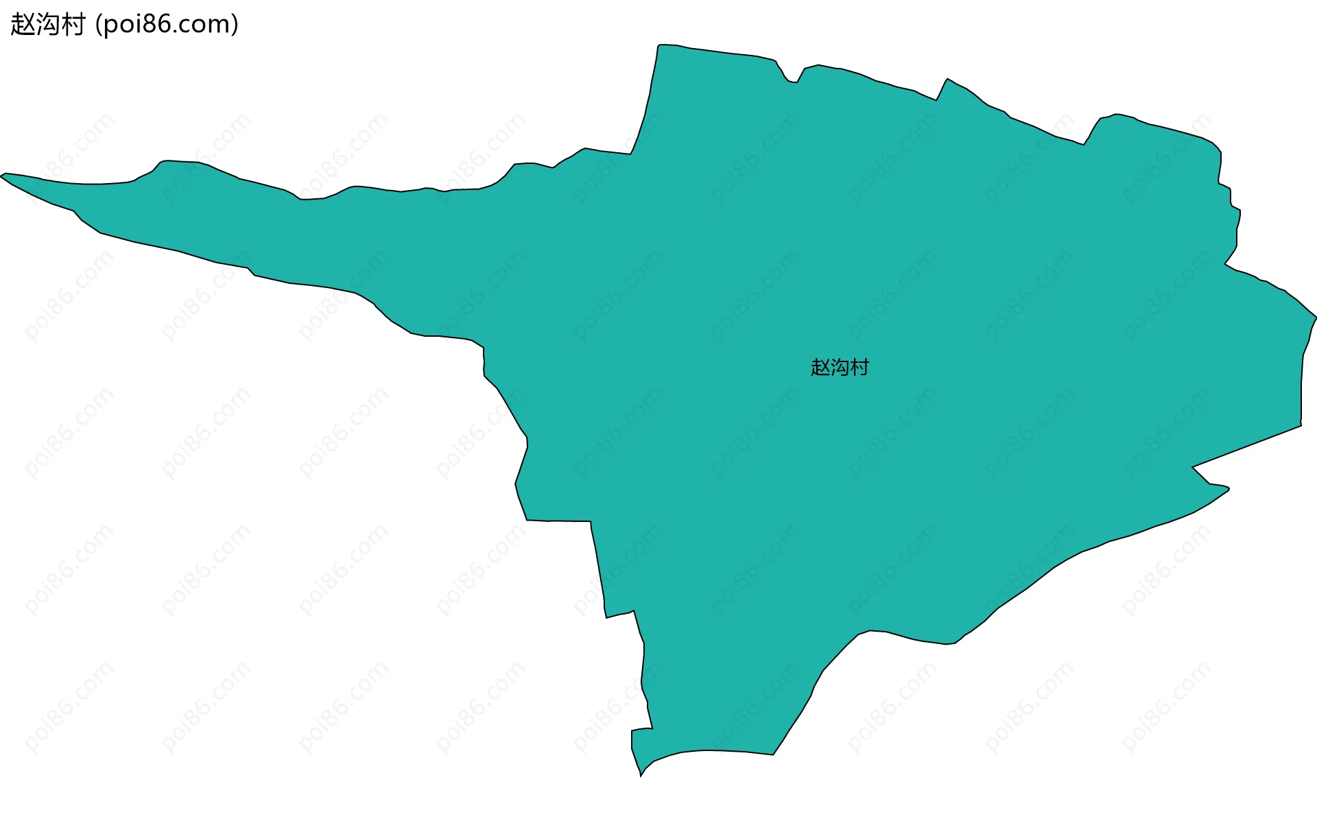 赵沟村边界地图