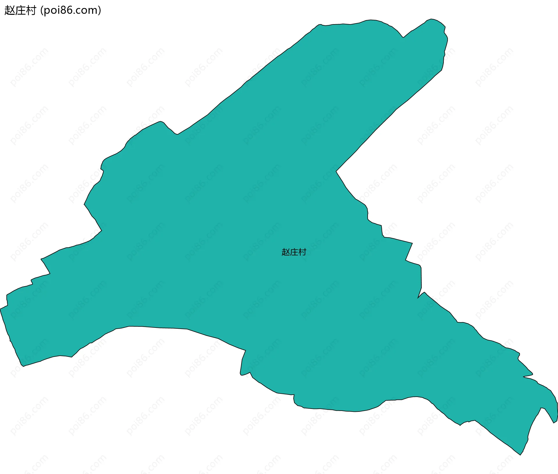 赵庄村边界地图