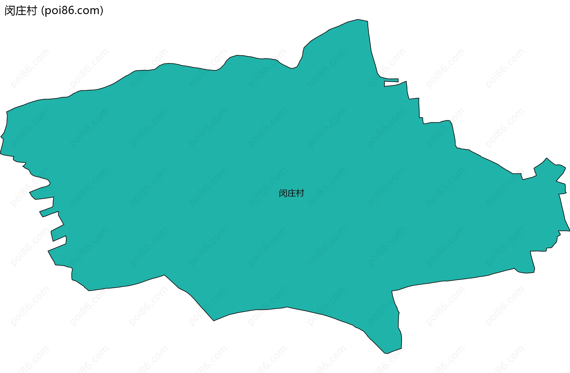 闵庄村边界地图