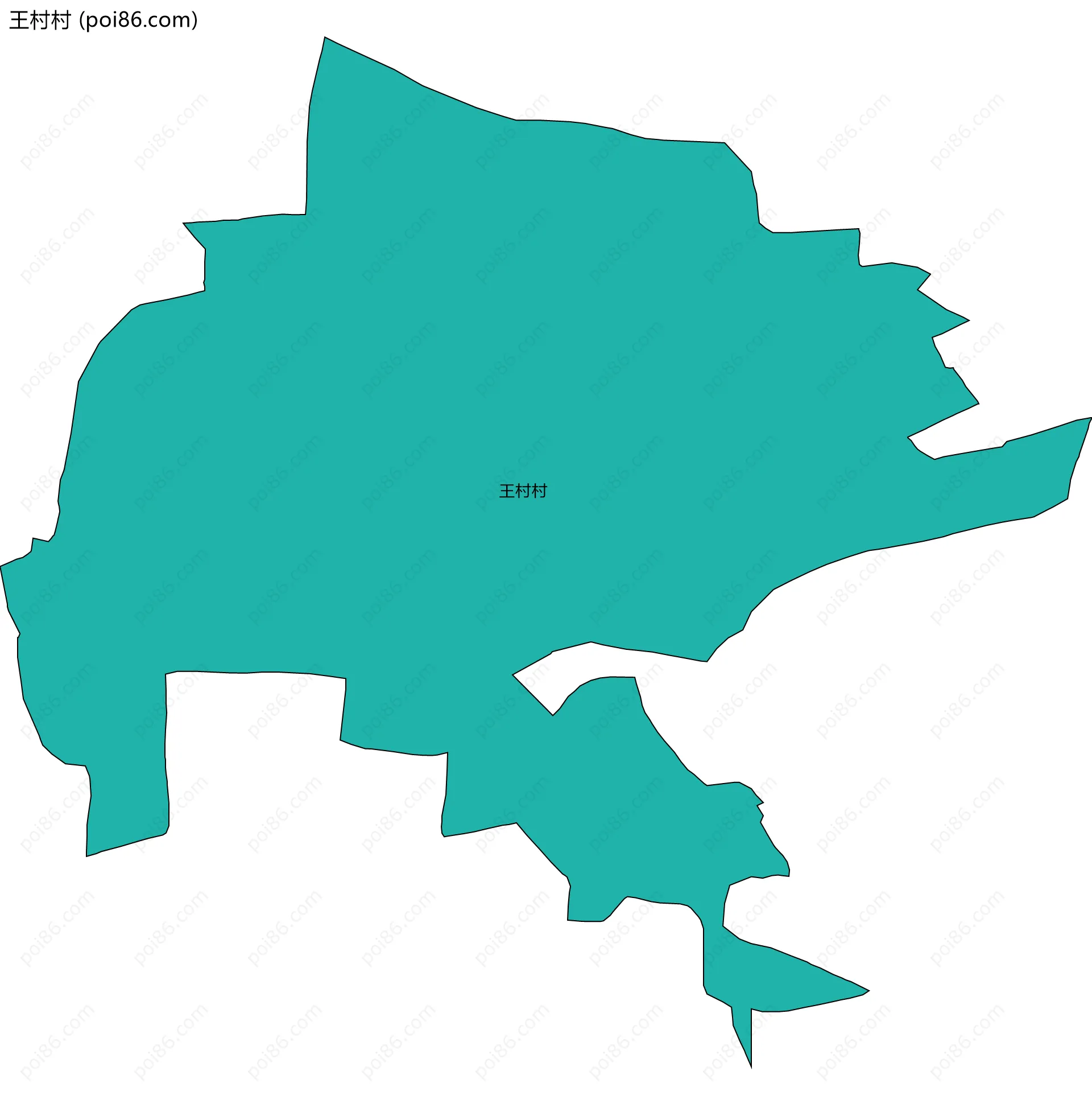 王村村边界地图