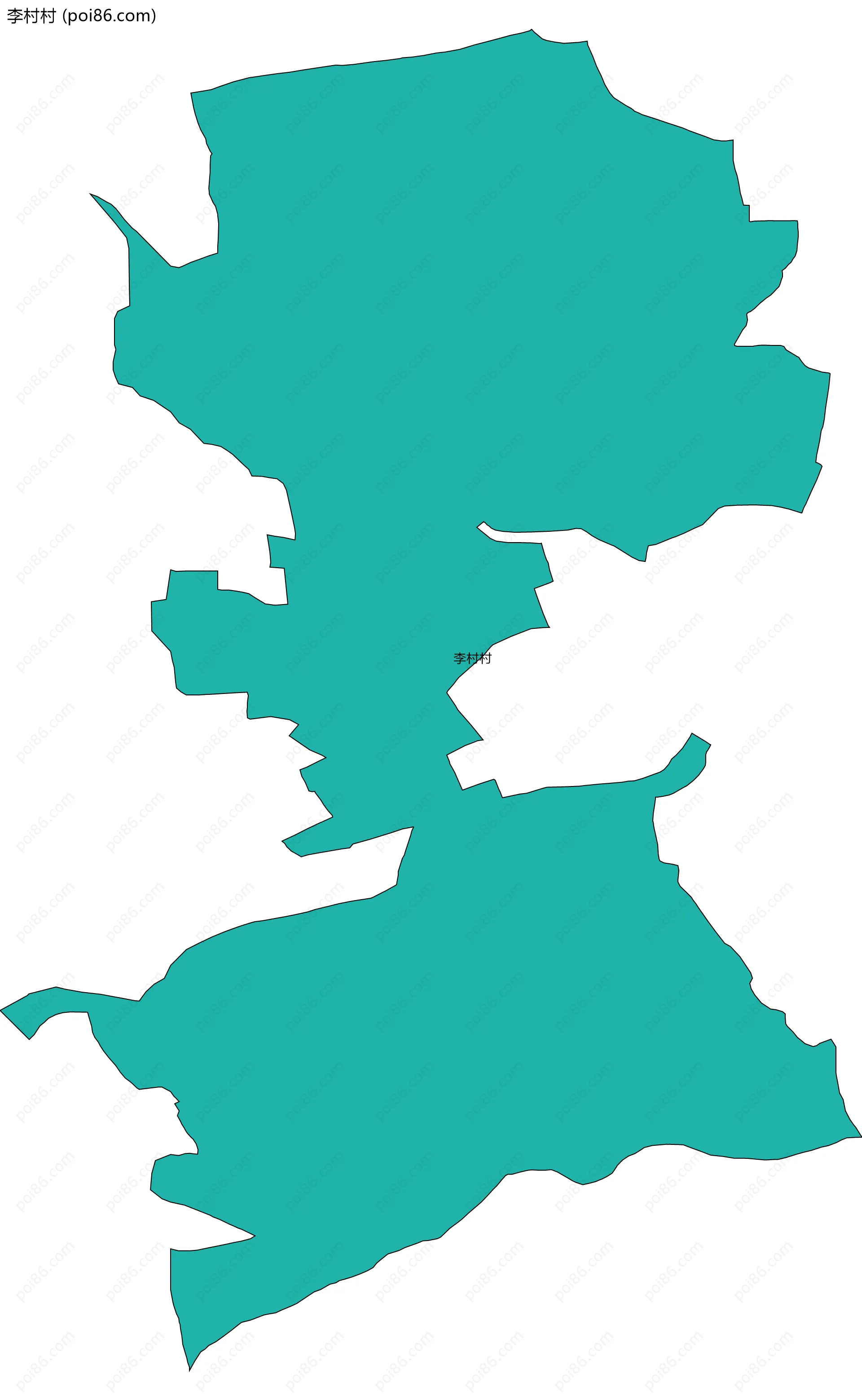 李村村边界地图