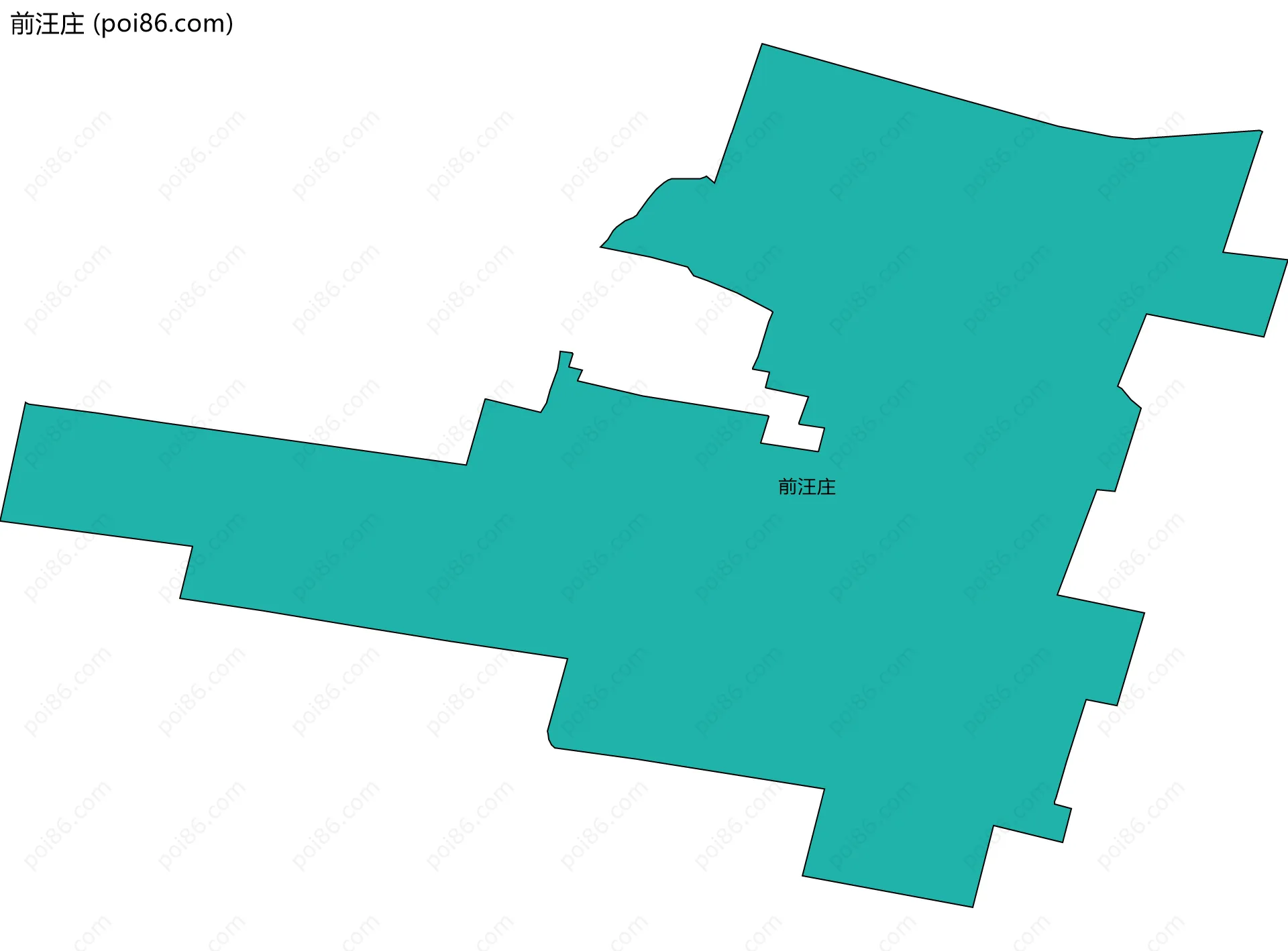 前汪庄边界地图