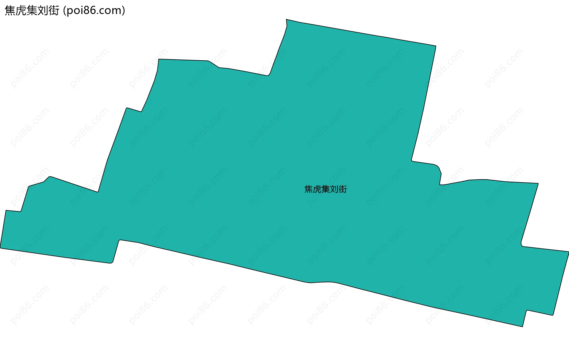 焦虎集刘街边界地图
