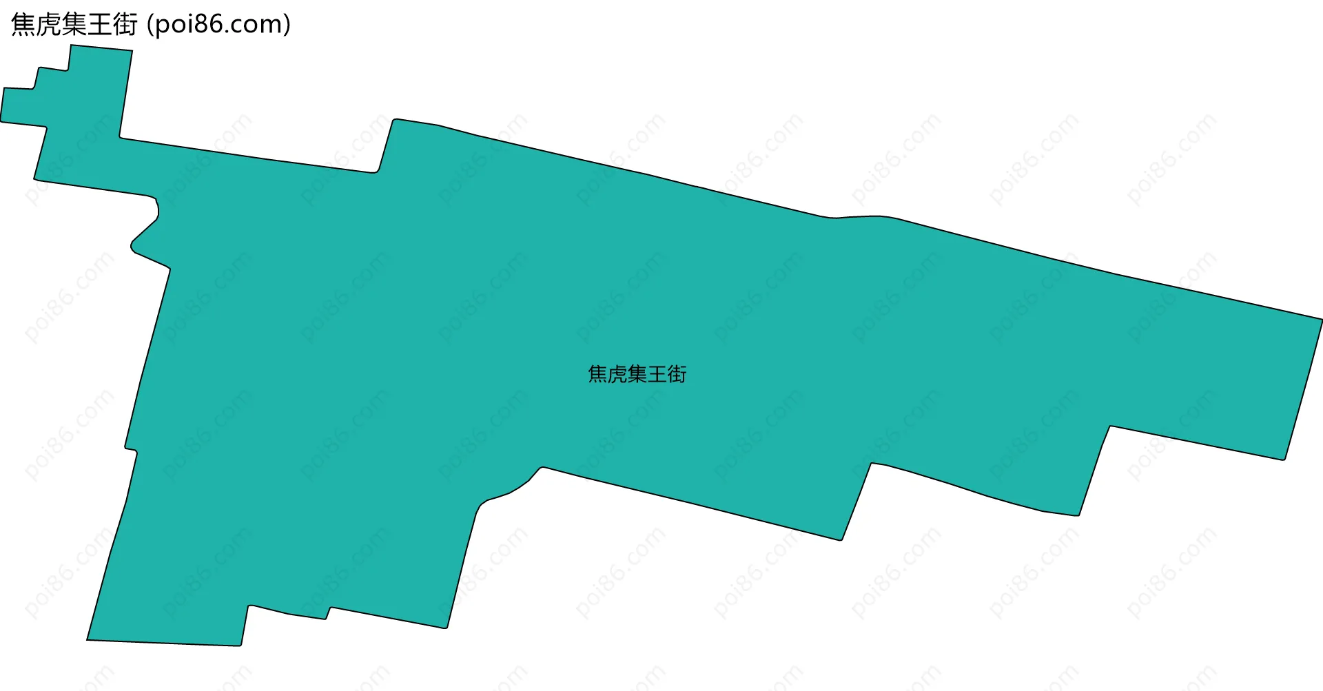 焦虎集王街边界地图