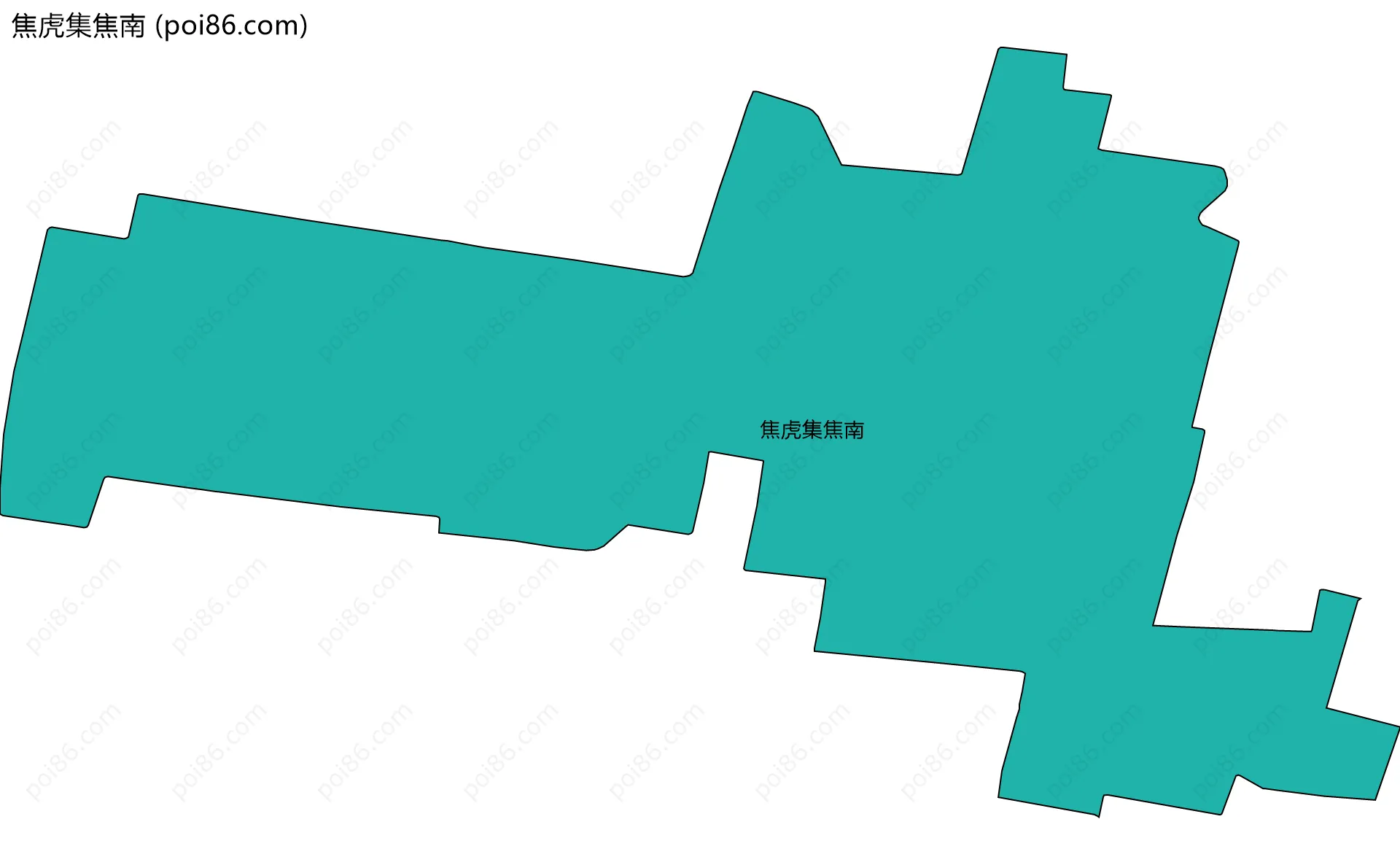 焦虎集焦南边界地图