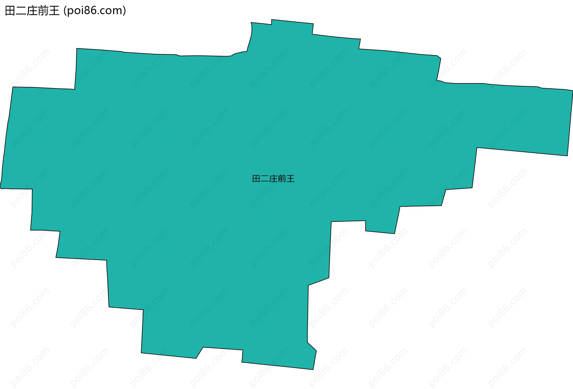 田二庄前王边界地图