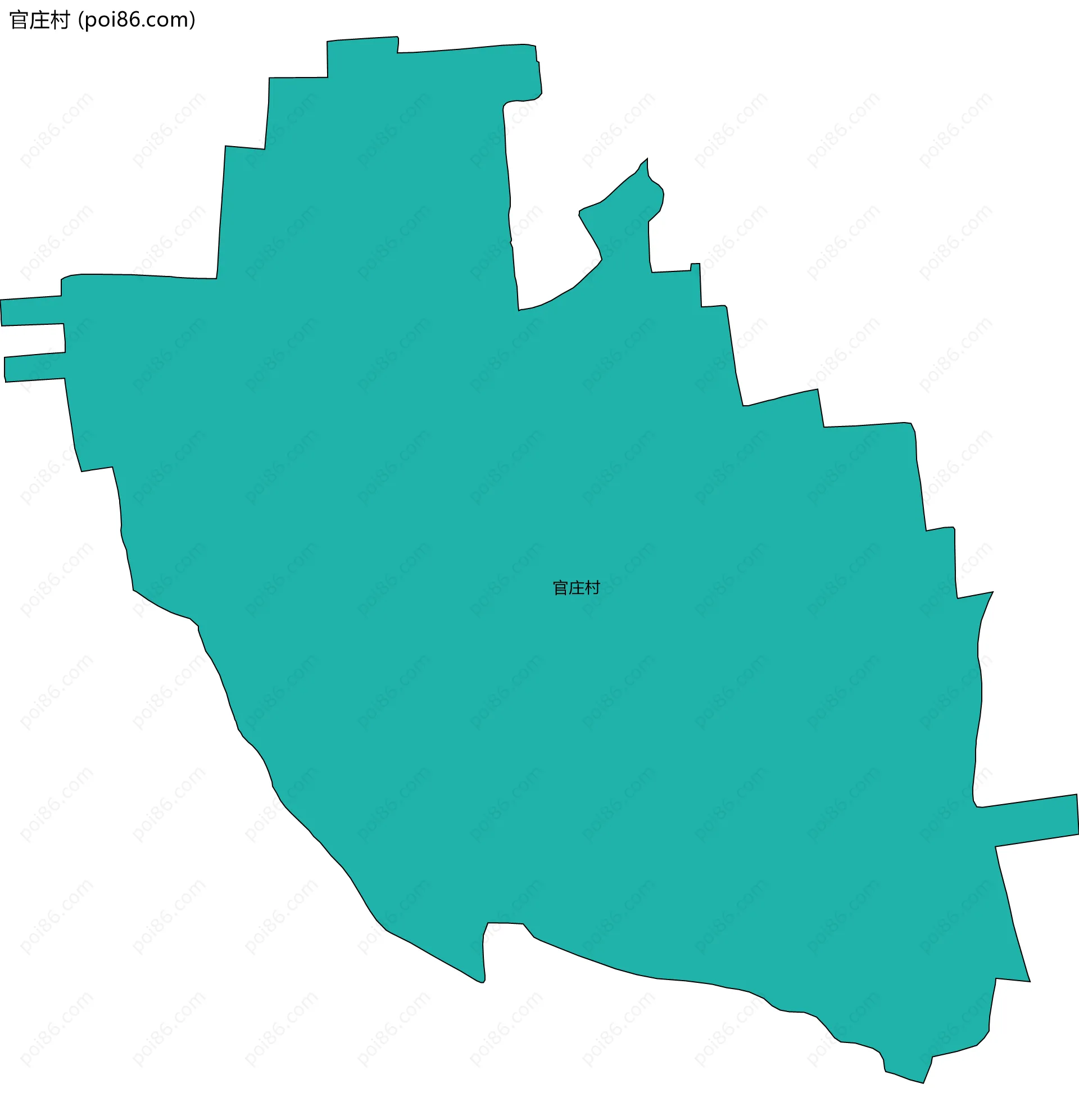 官庄村边界地图