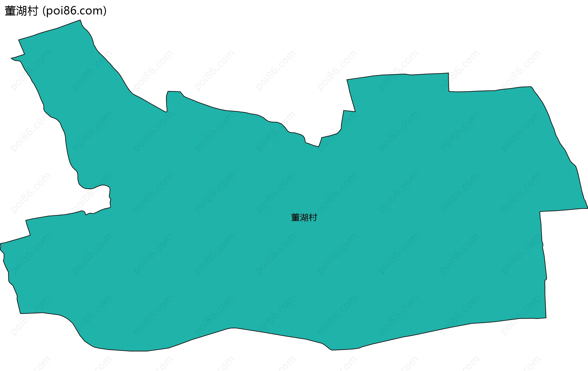 董湖村边界地图