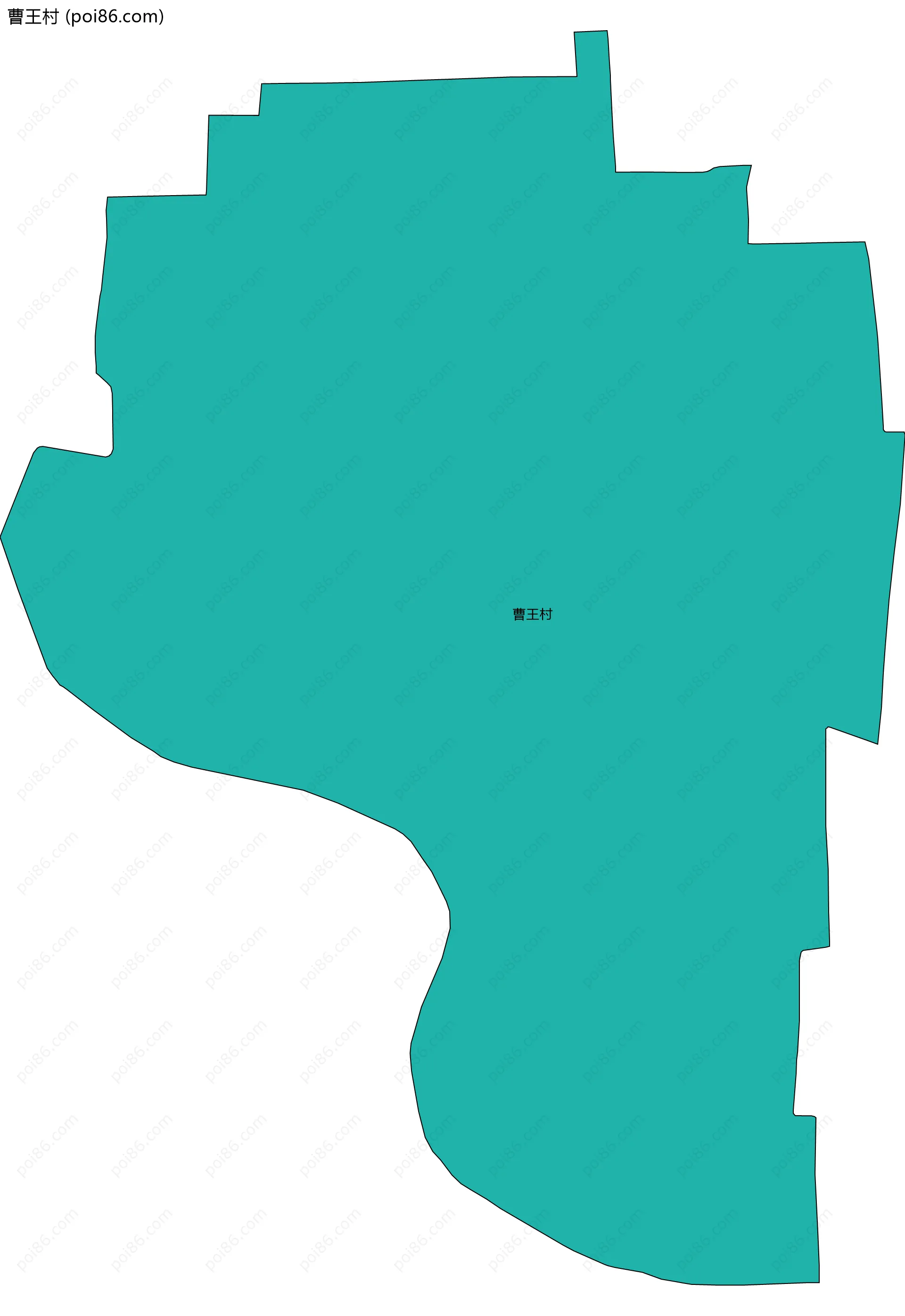 曹王村边界地图