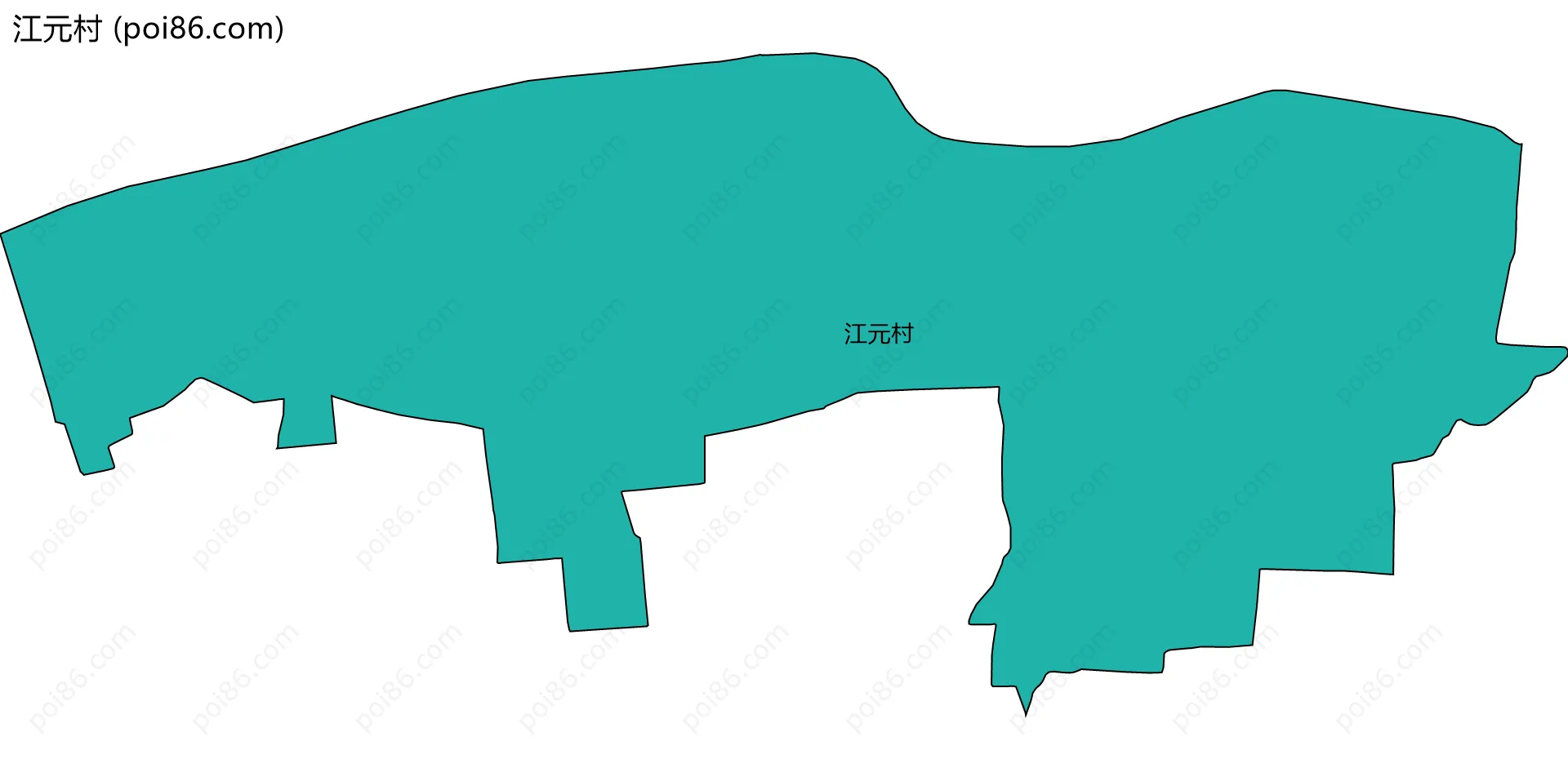 江元村边界地图