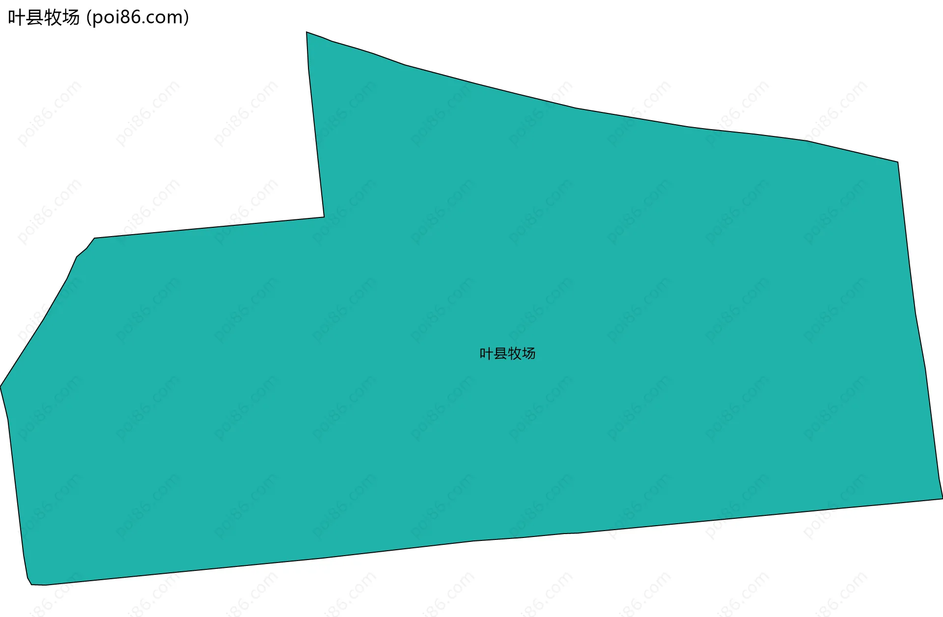 叶县牧场边界地图