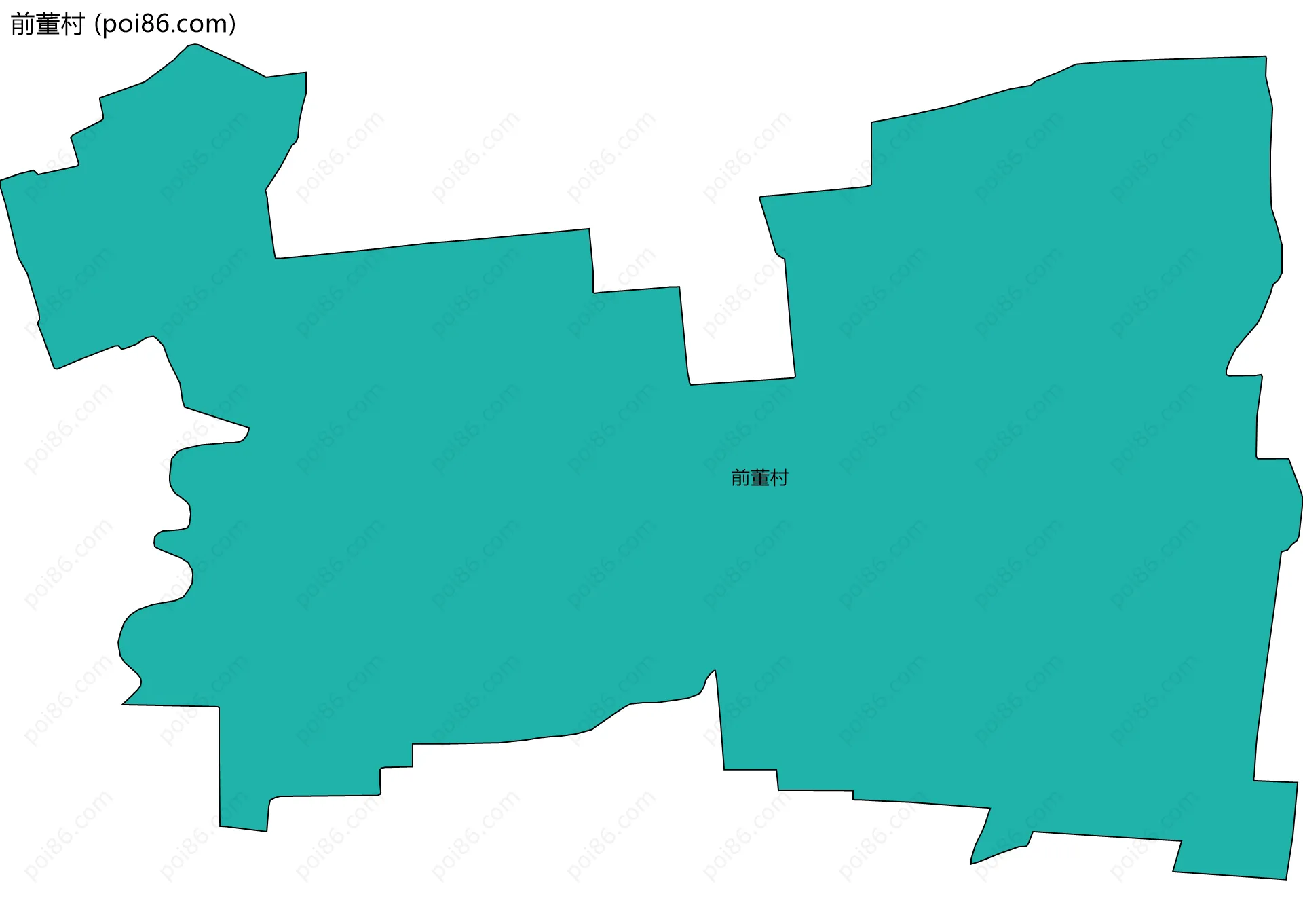 前董村边界地图