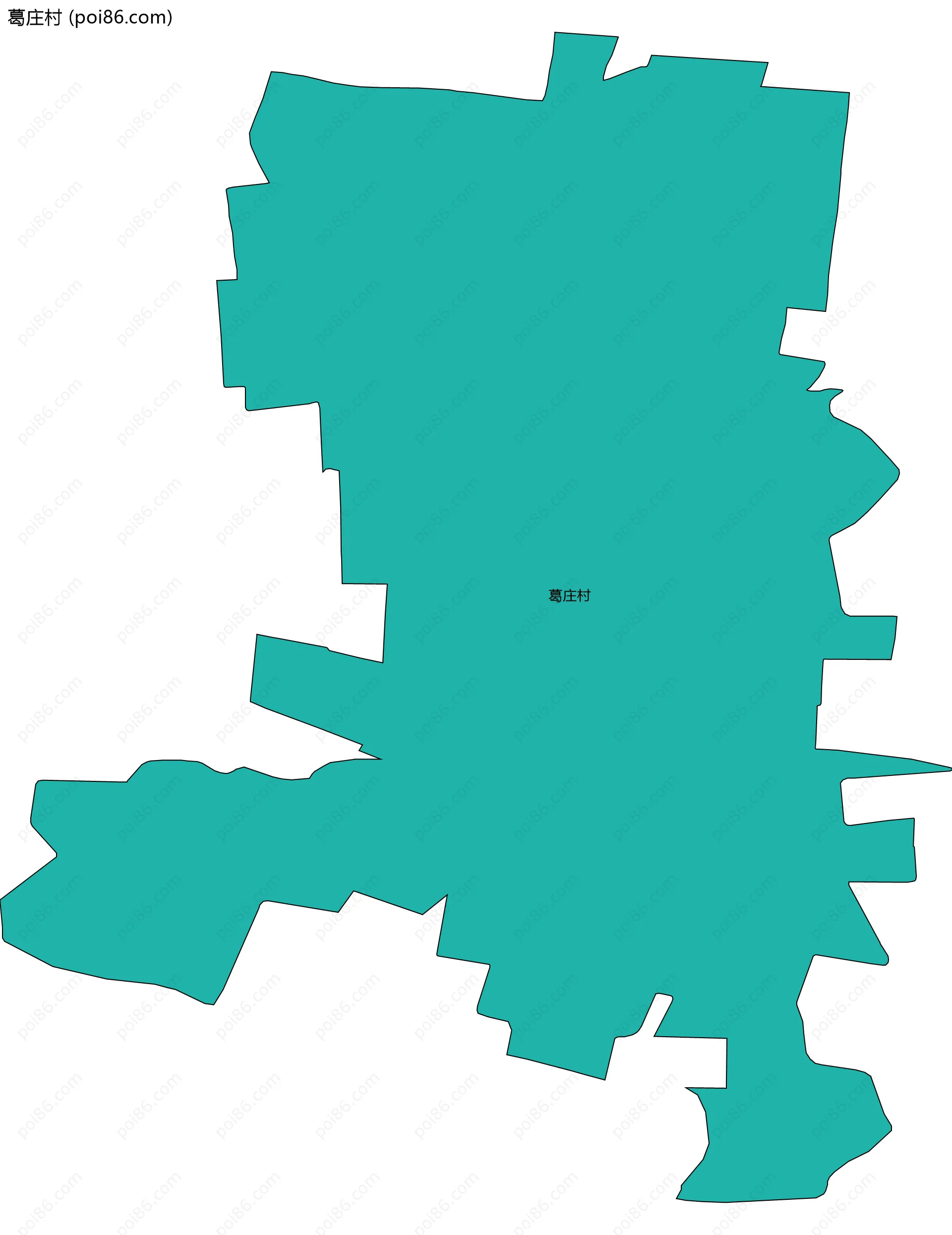 葛庄村边界地图