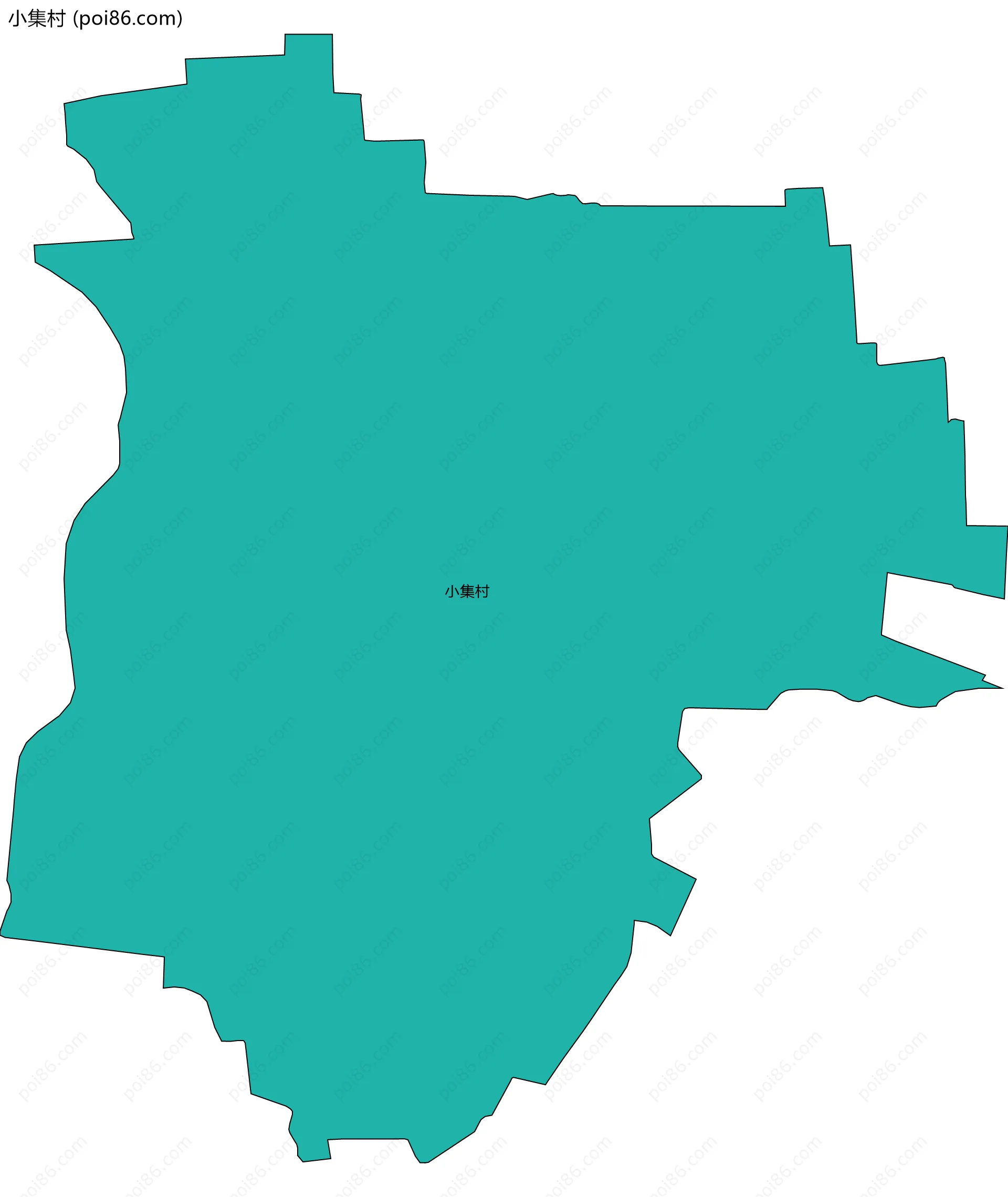 小集村边界地图