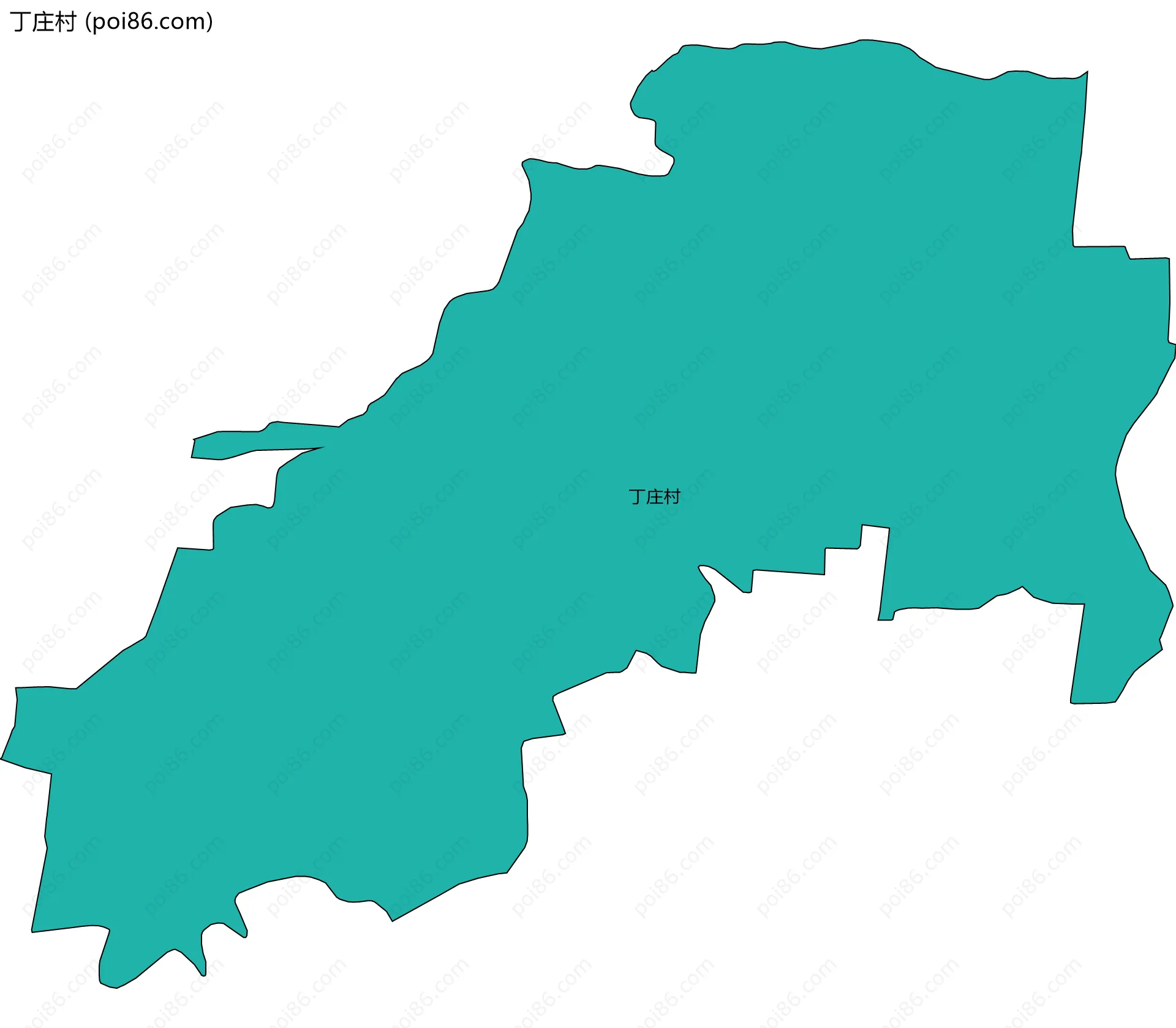 丁庄村边界地图