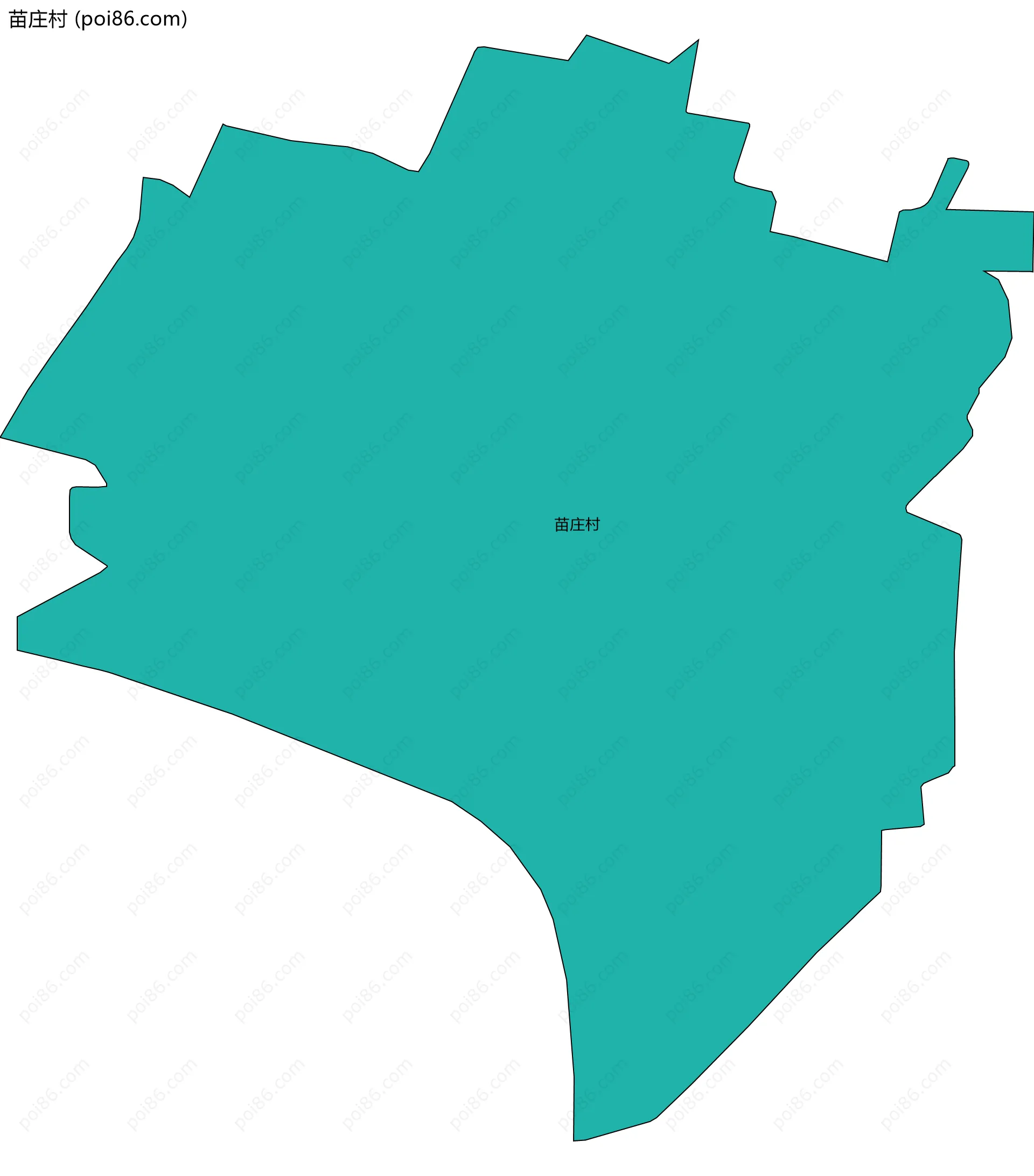 苗庄村边界地图