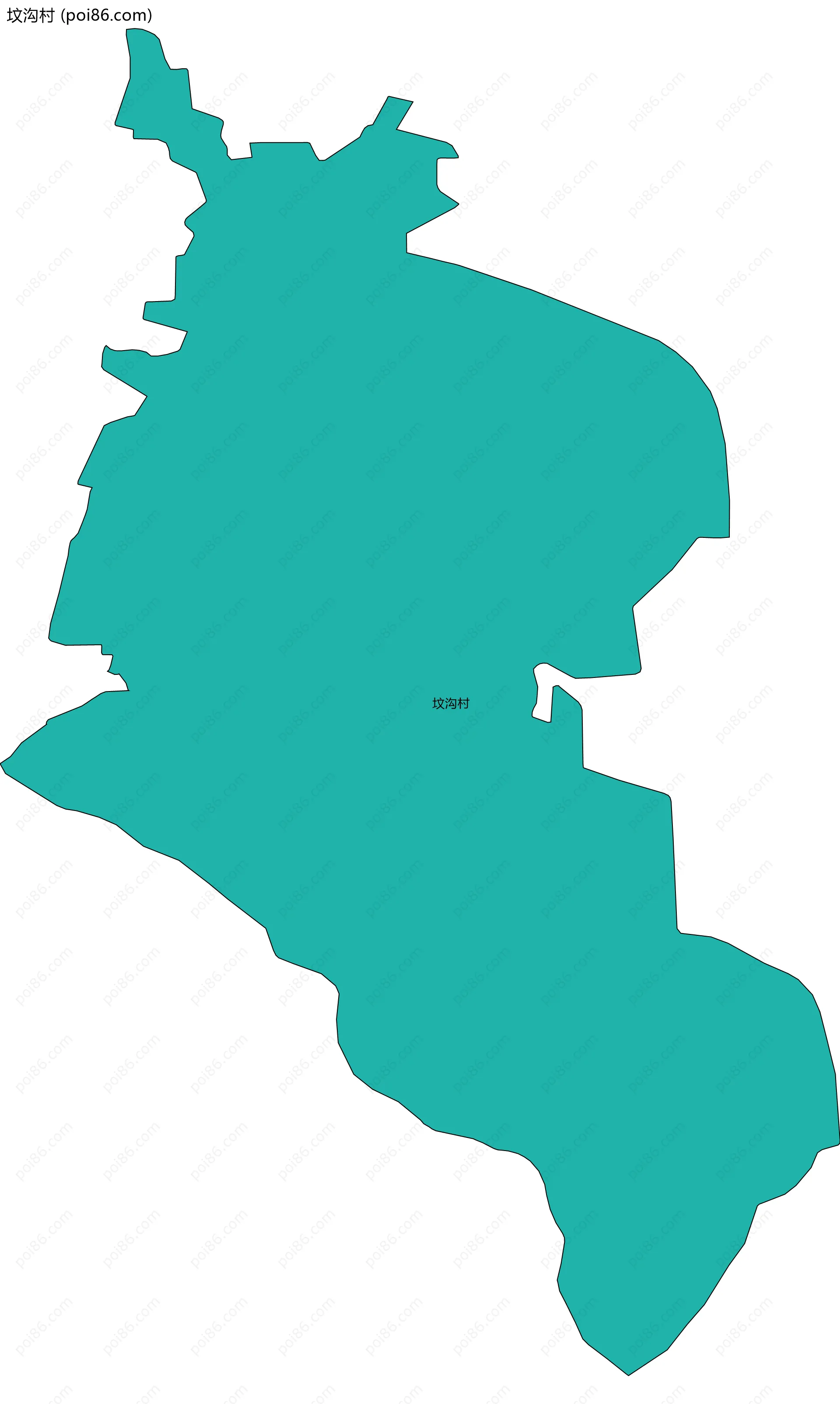 坟沟村边界地图