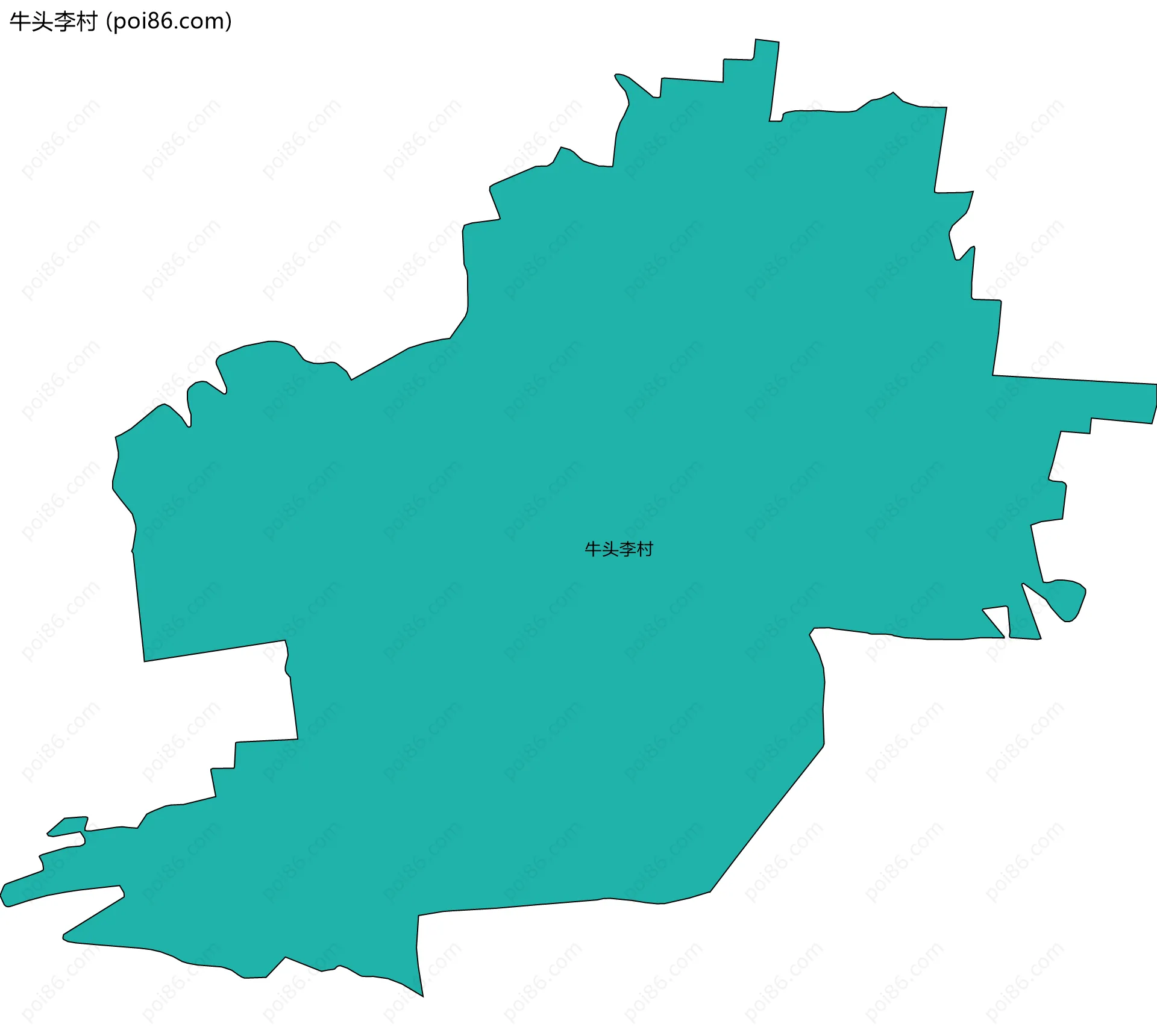 牛头李村边界地图