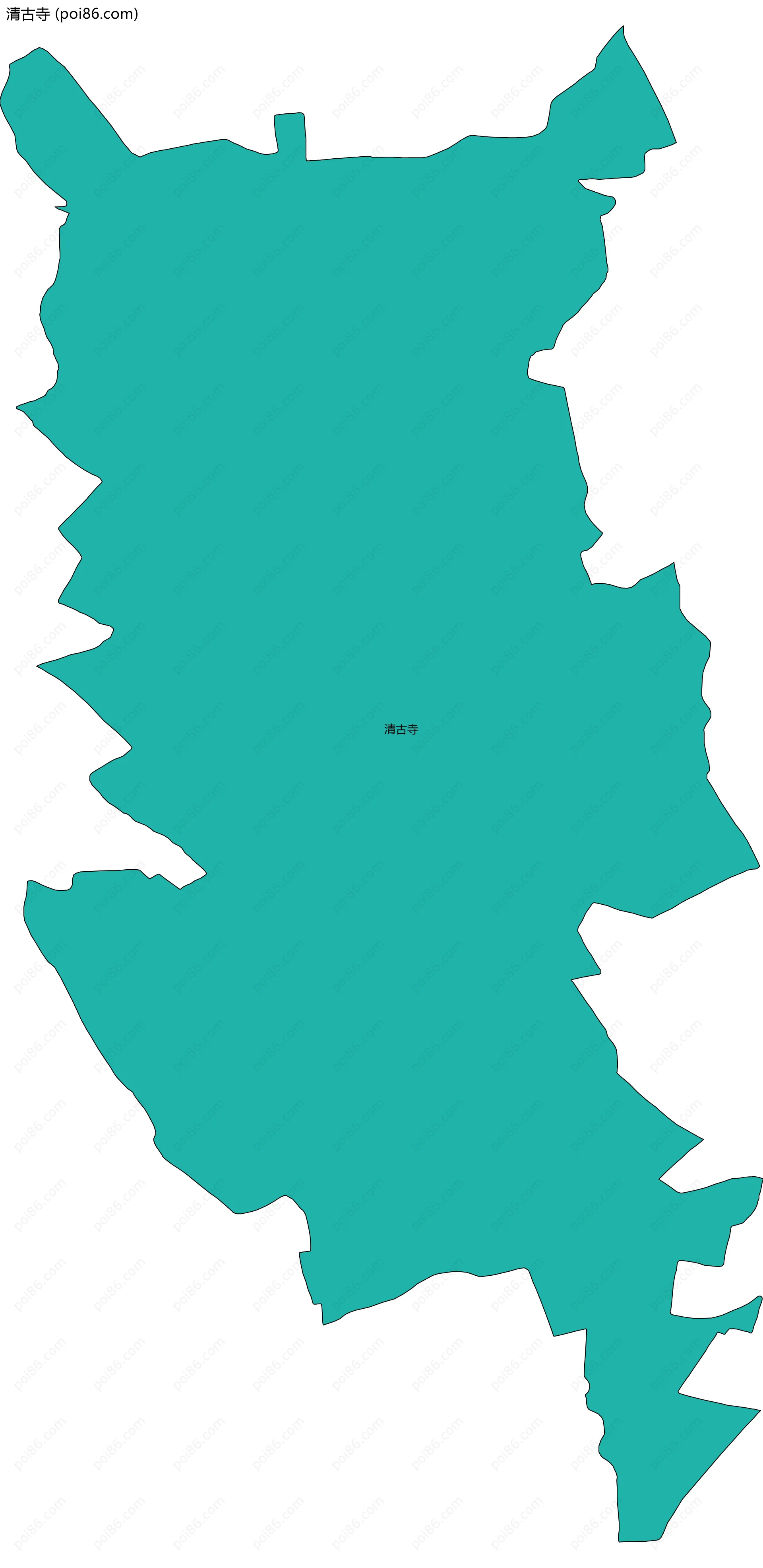 清古寺边界地图