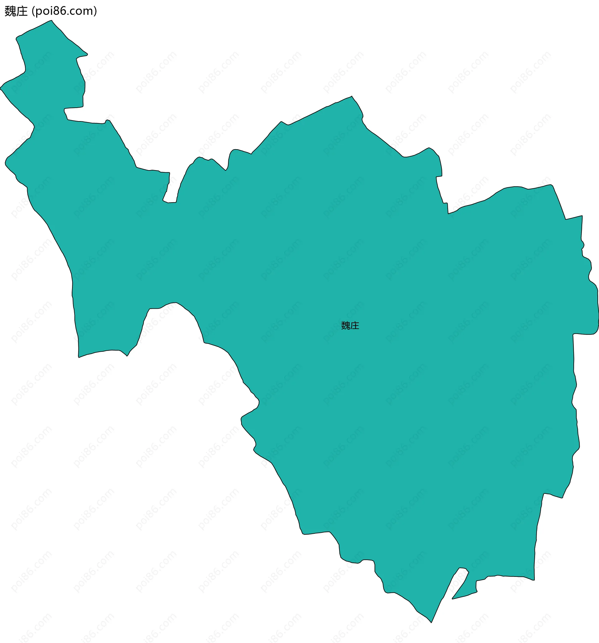 魏庄边界地图