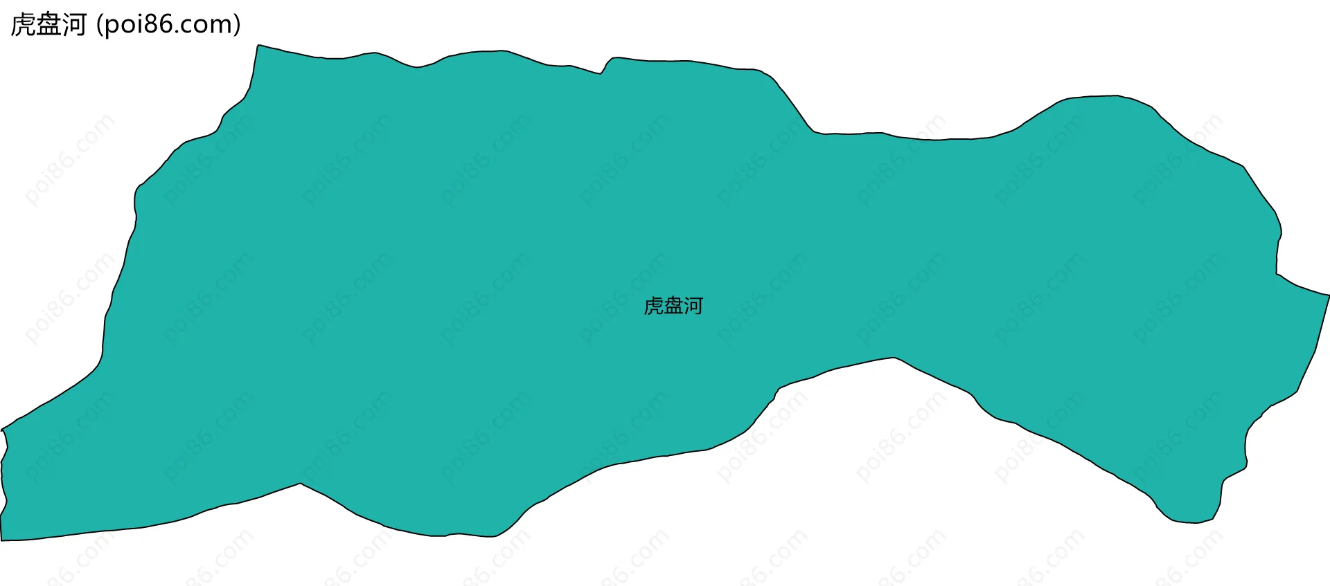 虎盘河边界地图