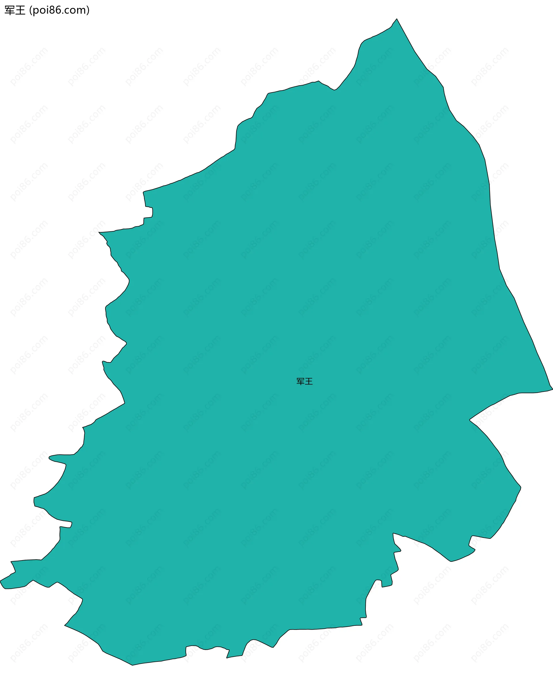 军王边界地图