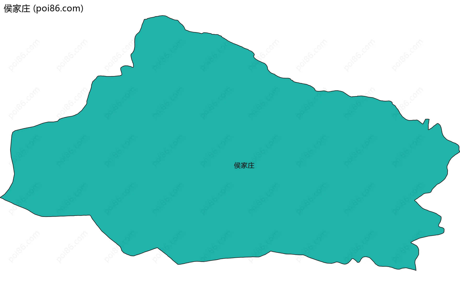 侯家庄边界地图