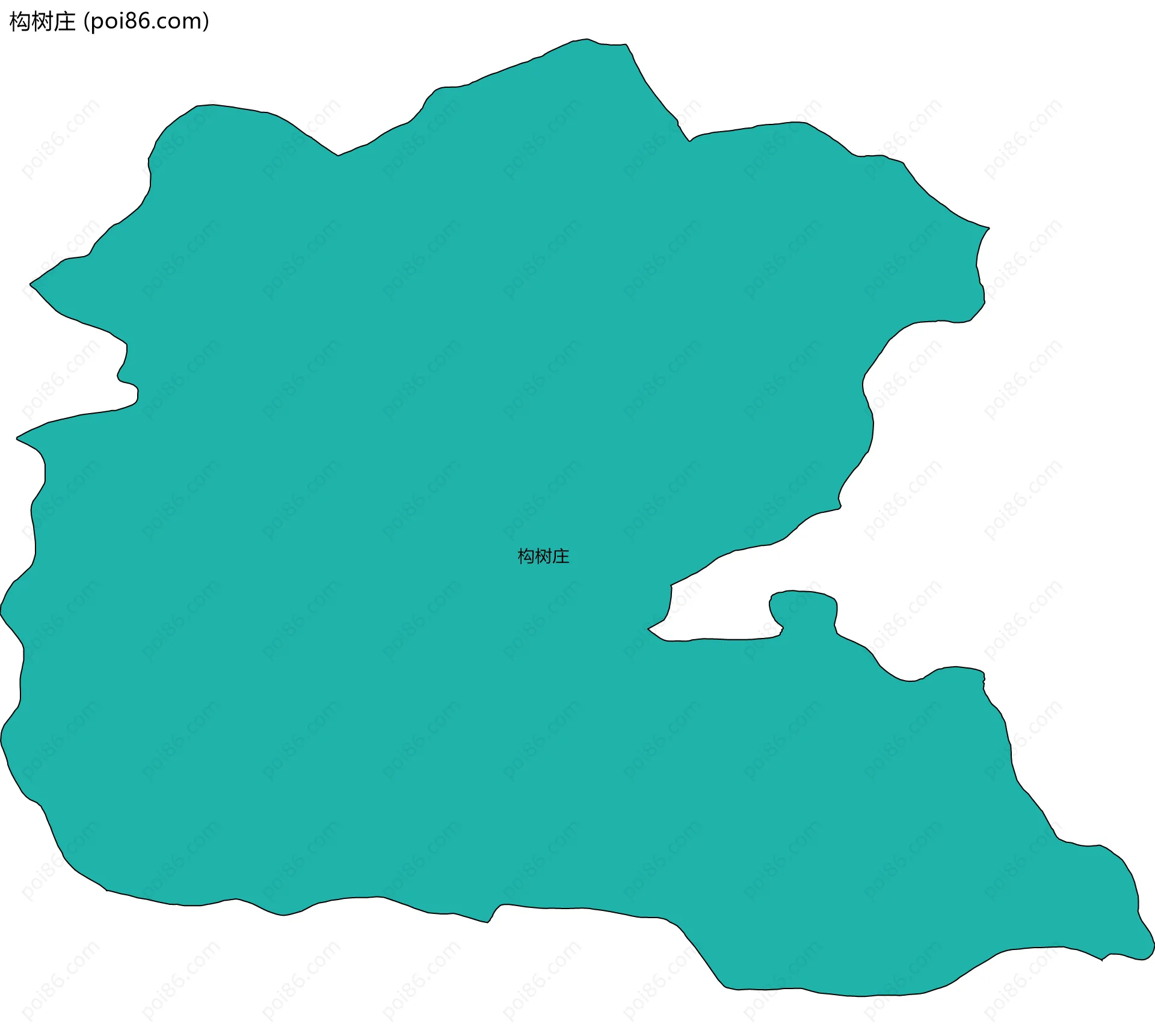 构树庄边界地图
