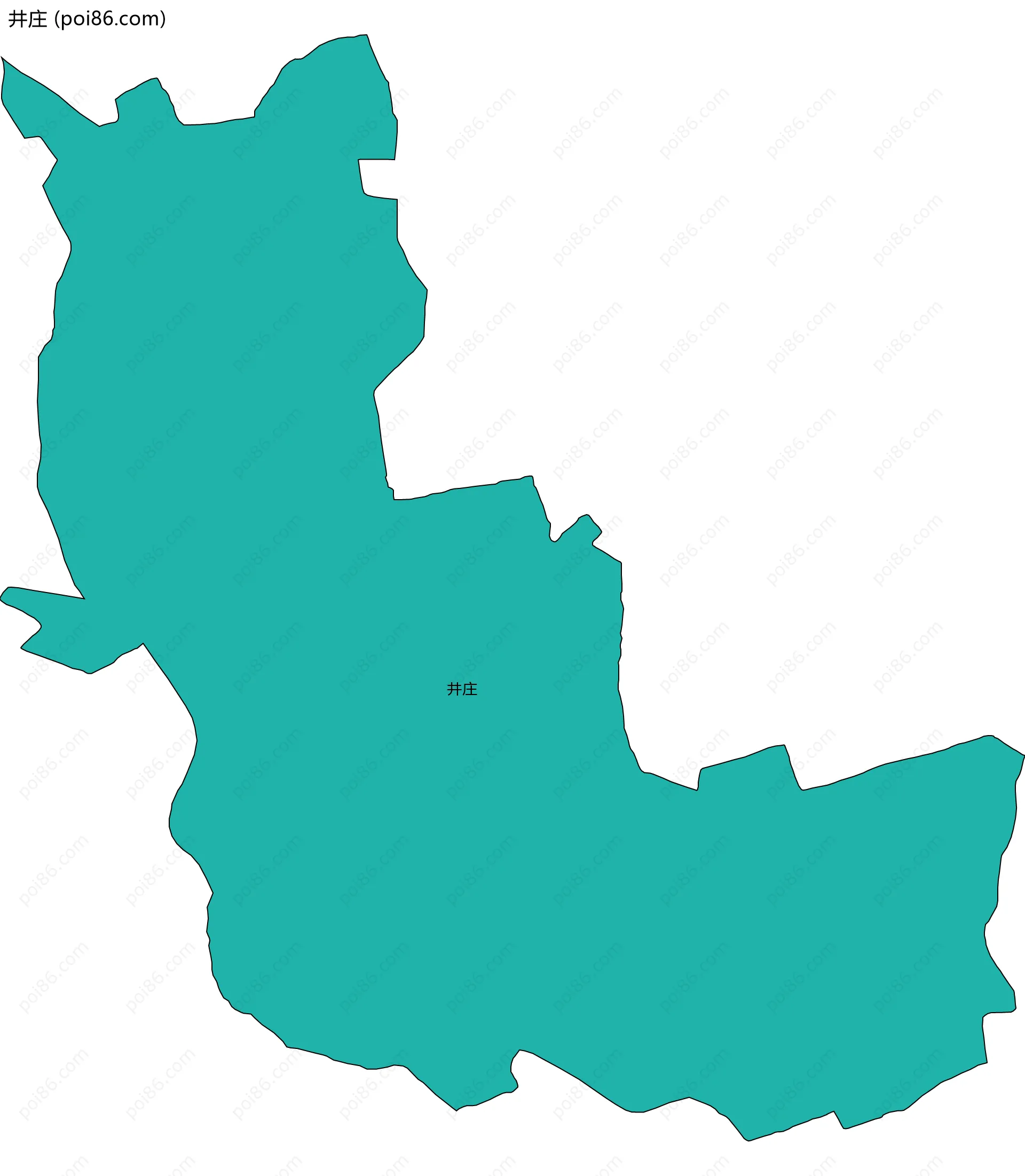 井庄边界地图