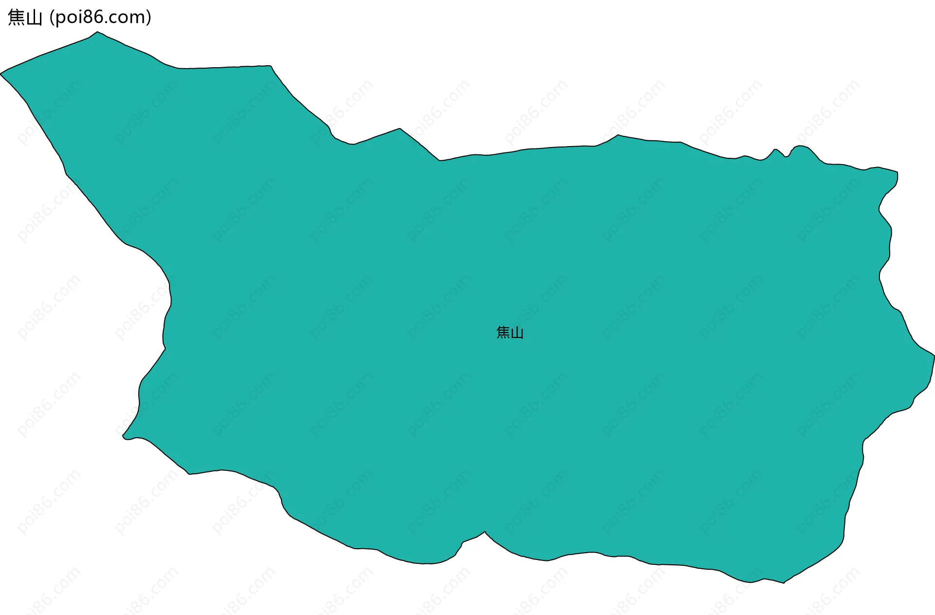 焦山边界地图