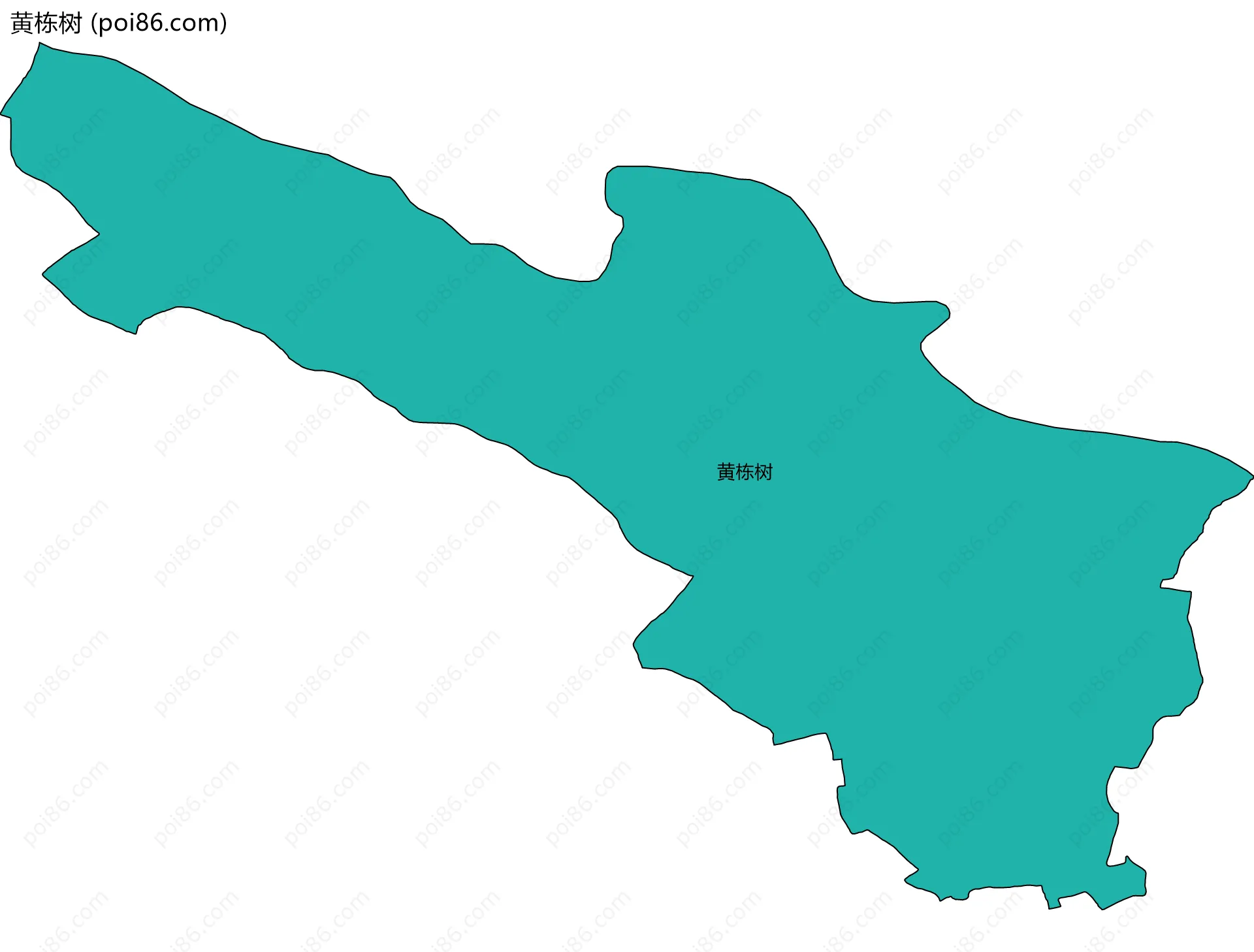 黄栋树边界地图