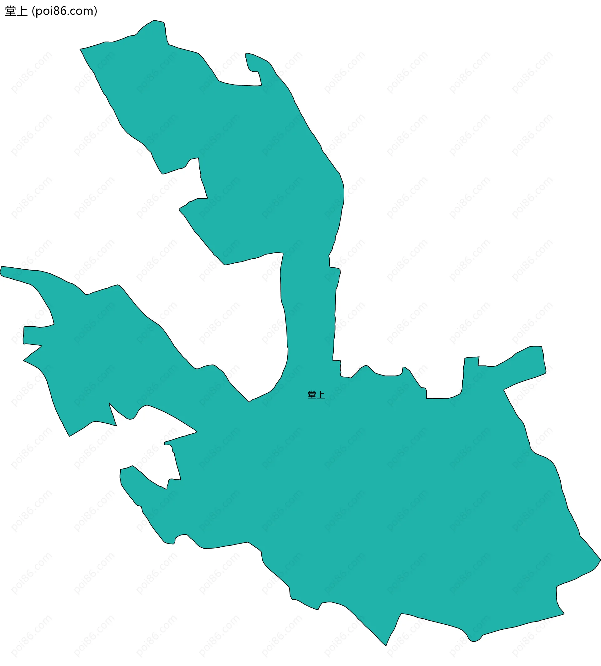 堂上边界地图