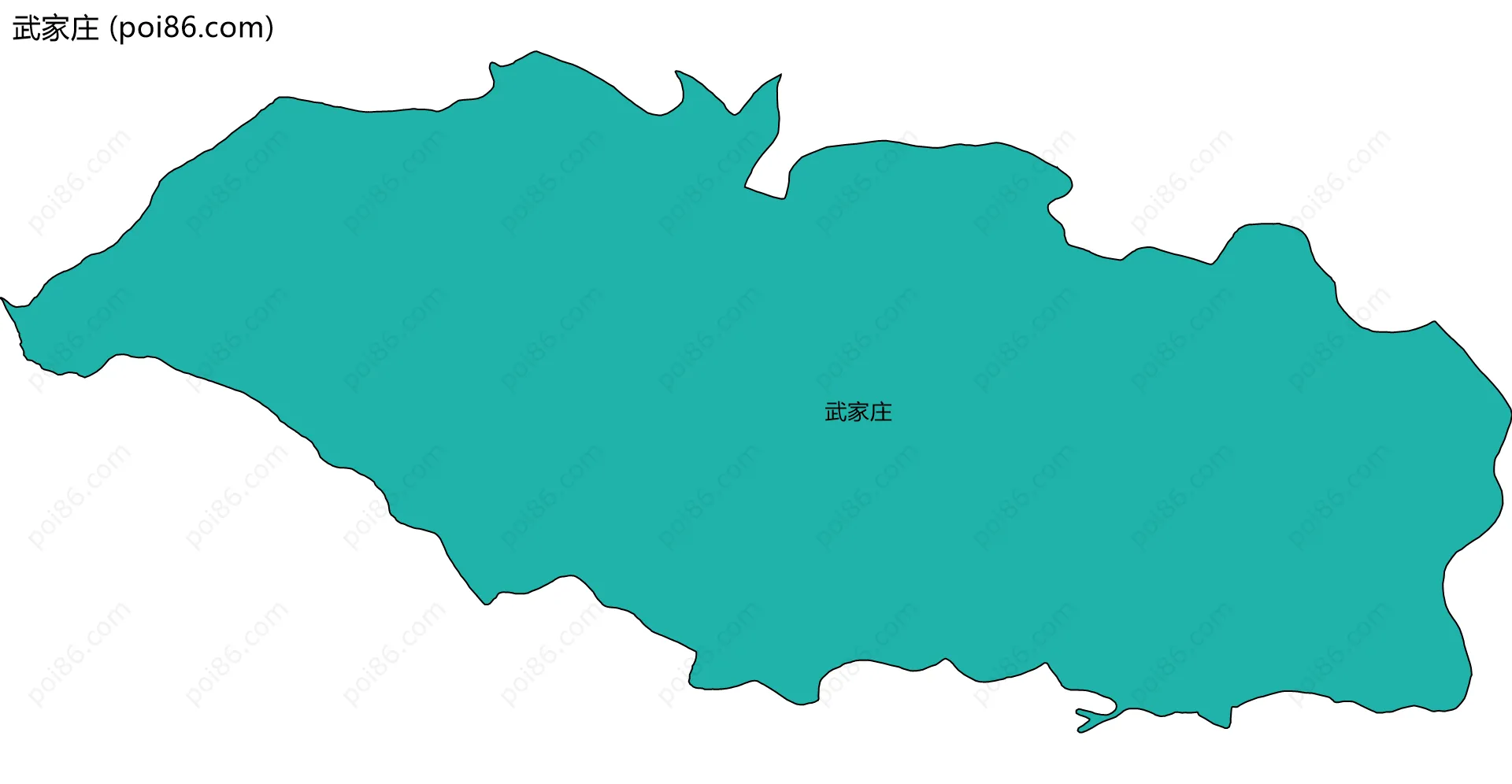 武家庄边界地图