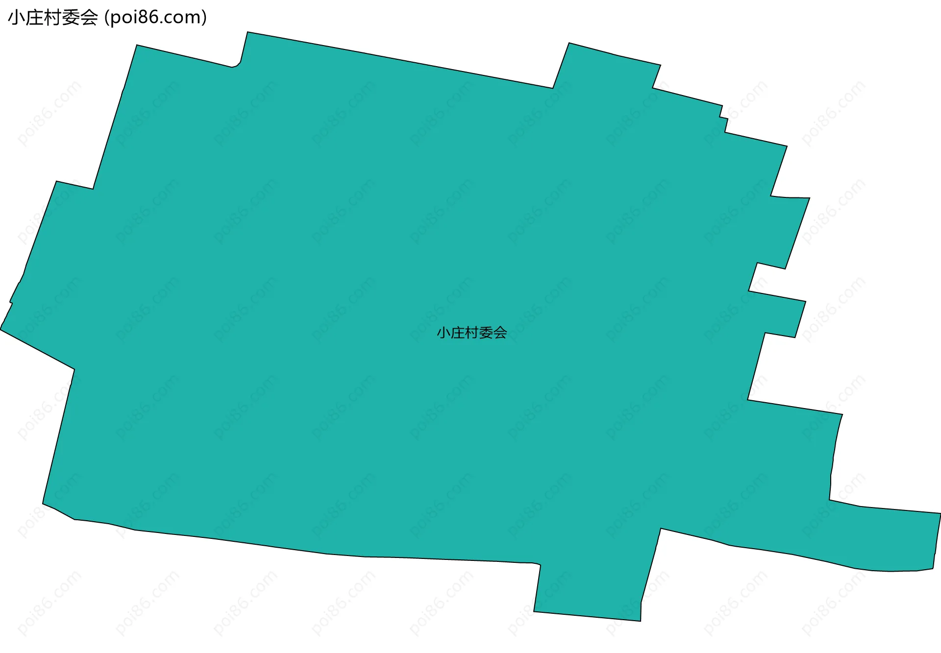 小庄村委会边界地图