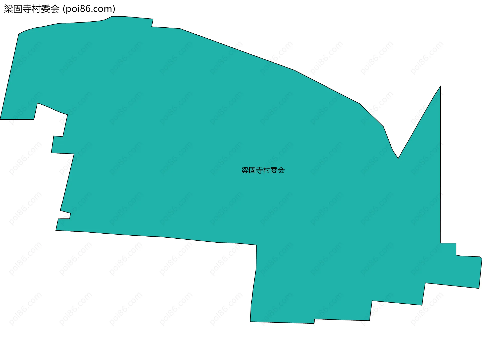 梁固寺村委会边界地图