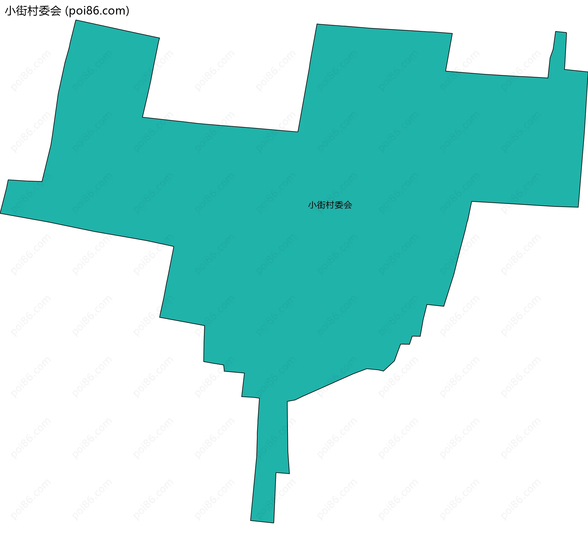 小街村委会边界地图