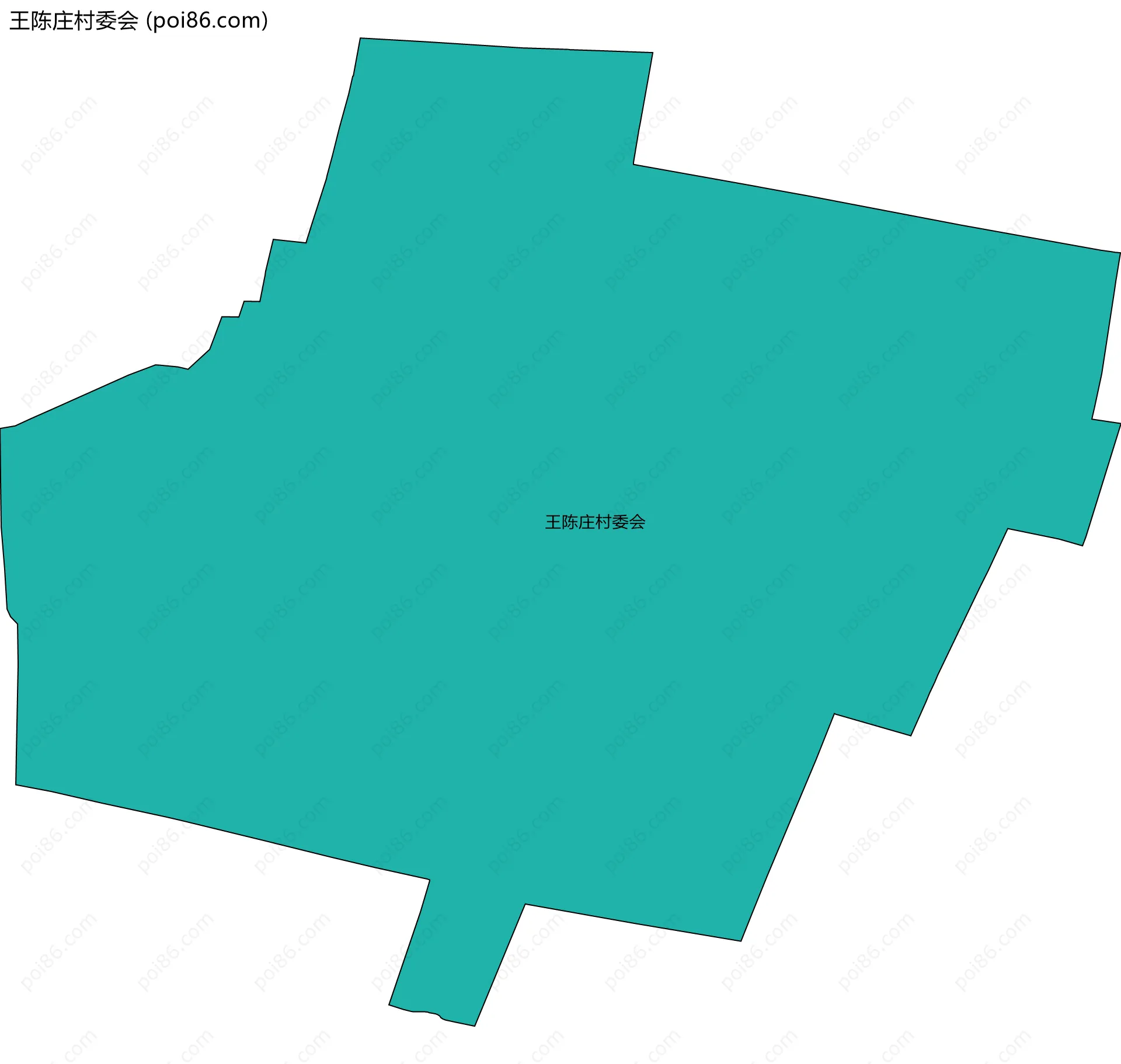 王陈庄村委会边界地图