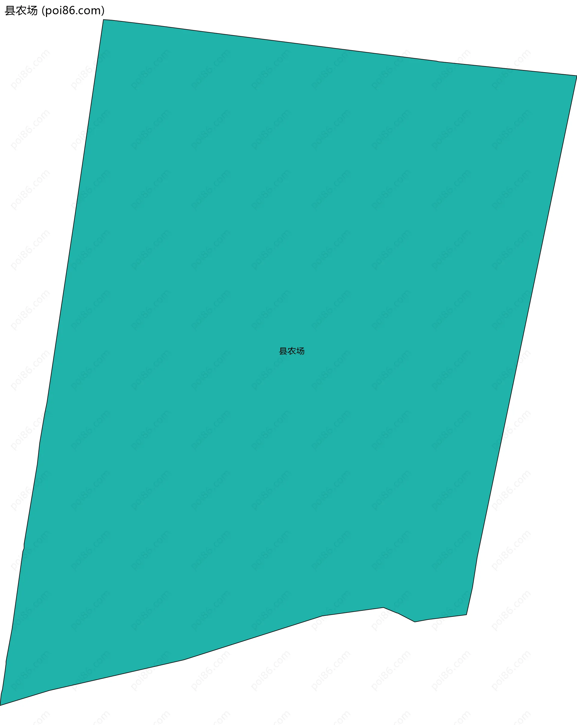 县农场边界地图